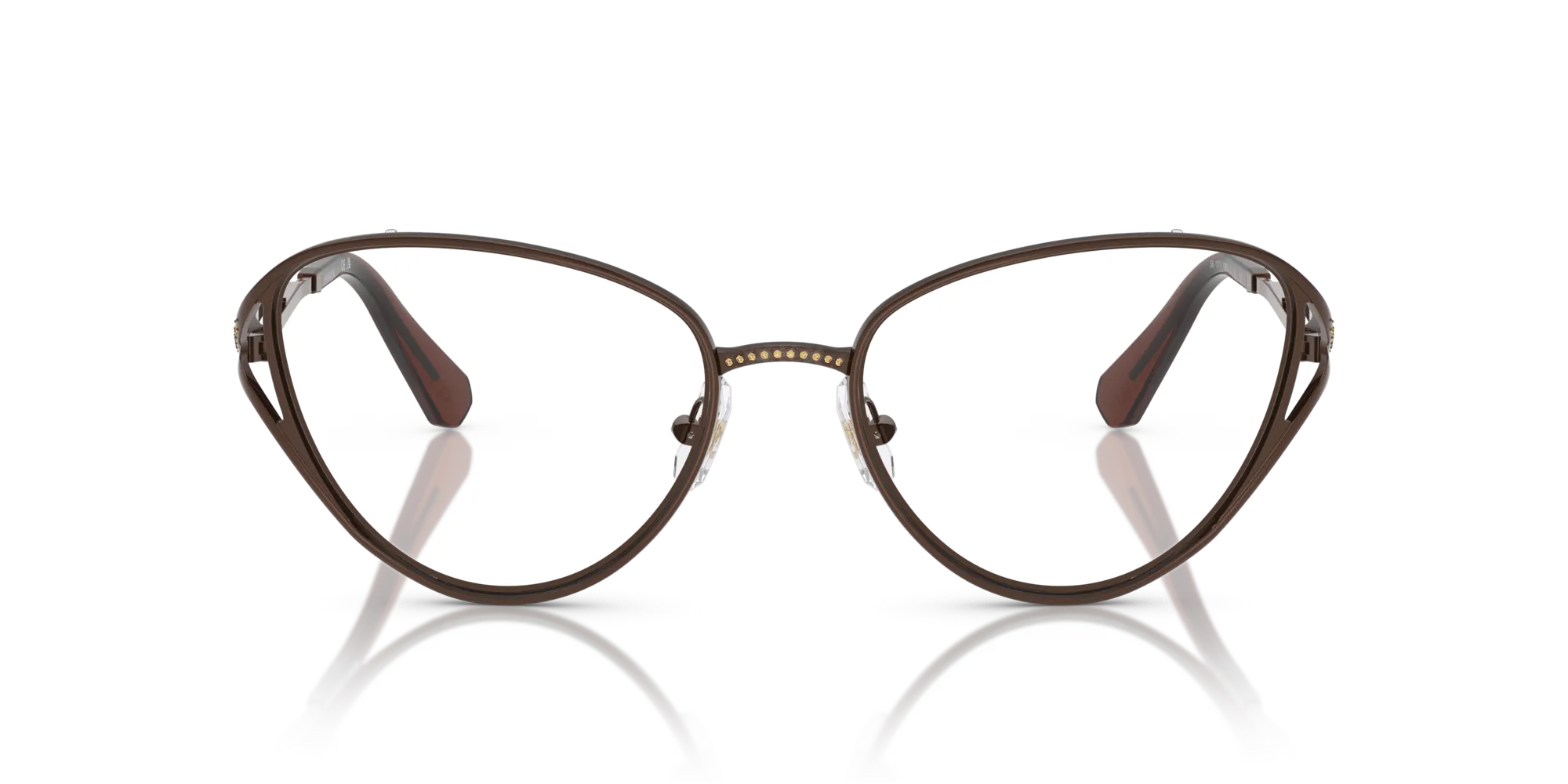 Swarovski SK1017 4002 Montature da vista Metallo Marrone Cat Eye Normale - immagine 3