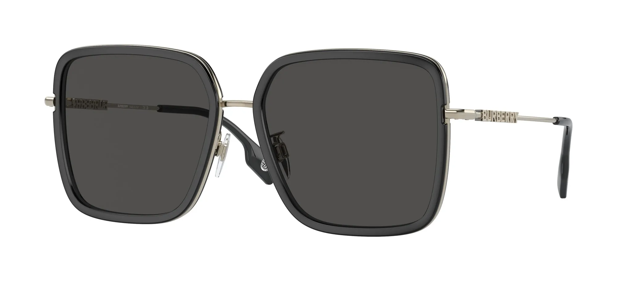 Burberry BE3145D DIONNE 110987 Occhiali da sole Acciaio Nero Grigio Squadrata Normale - immagine 1