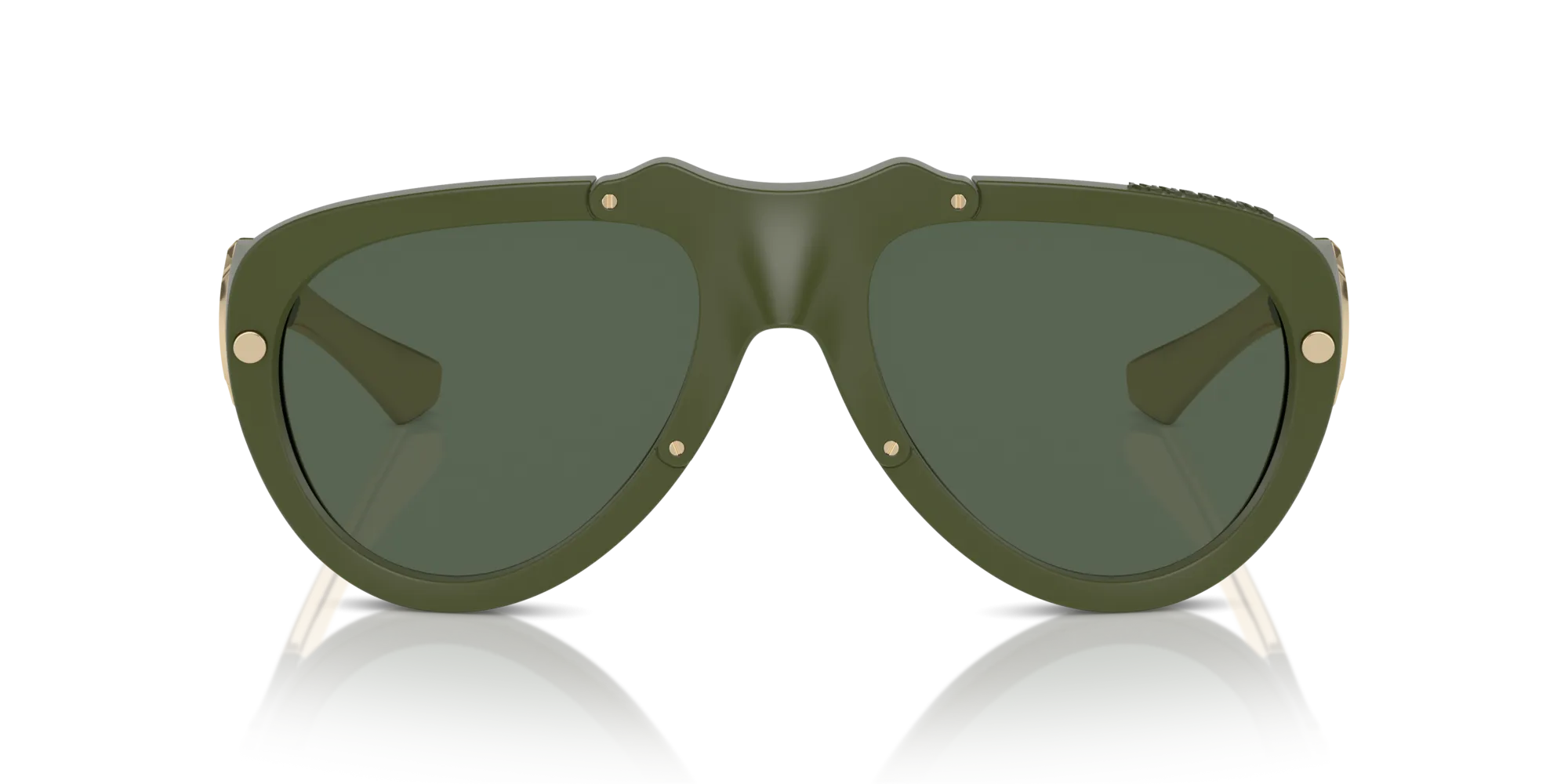 Burberry BE4433U 413871 Occhiali da sole Iniettato Verde Verde Pilot Normale - immagine 3