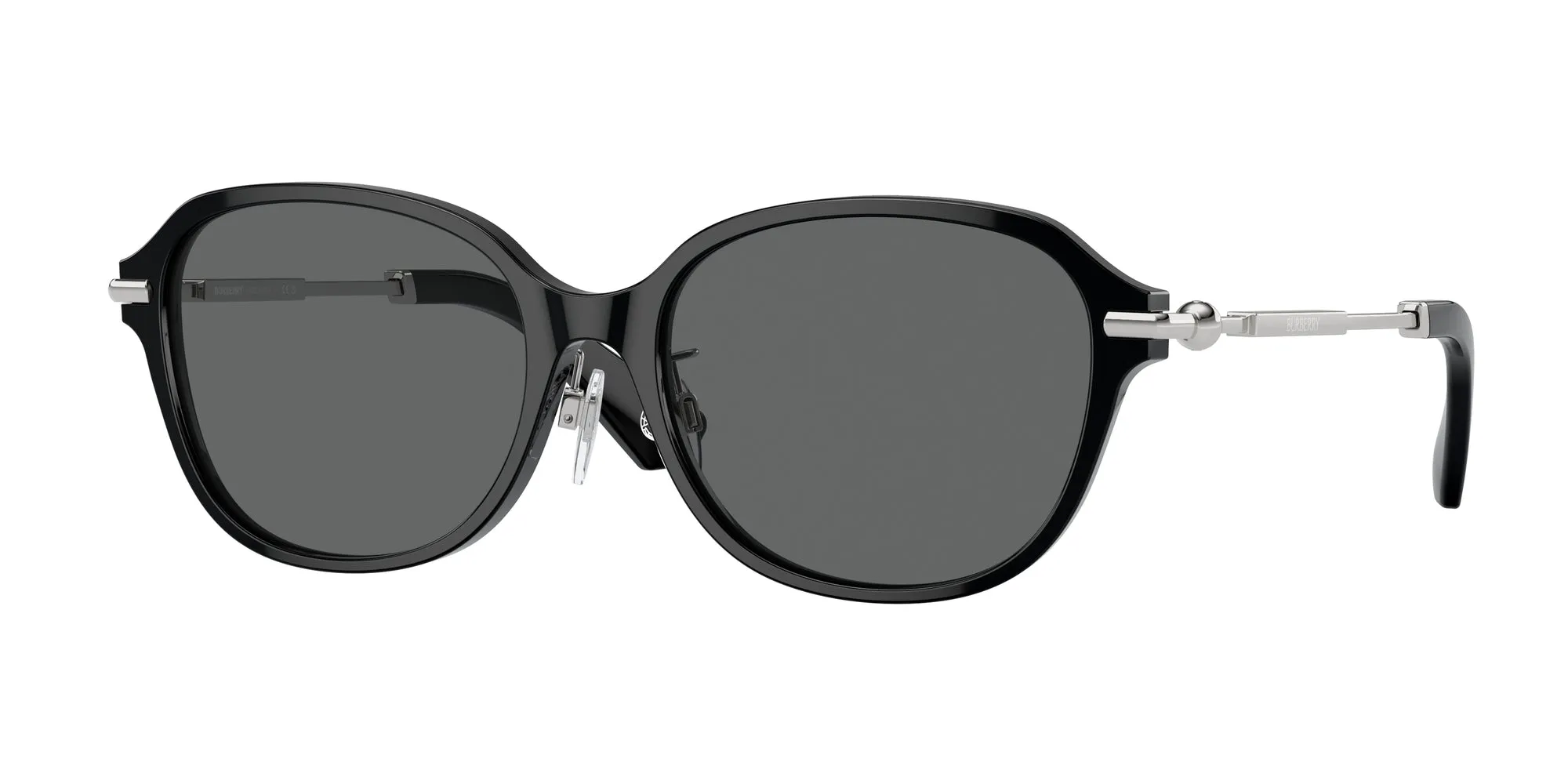 Burberry BE4429D 300187 Occhiali da sole Acetato Nero Grigio Cat Eye Normale - immagine 1