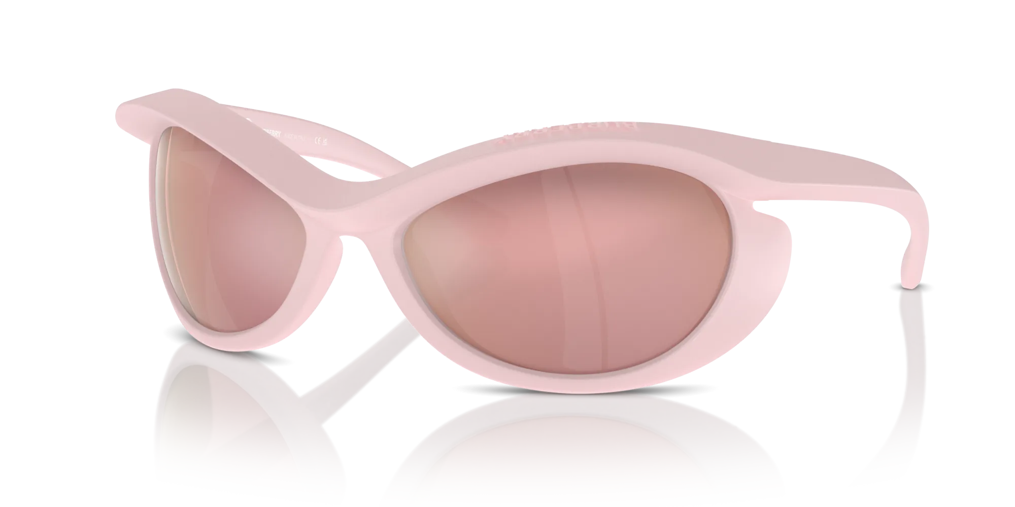 Burberry BE4428U 4108E4 Occhiali da sole Iniettato Rosa Rosa Geometrica Normale - immagine 4