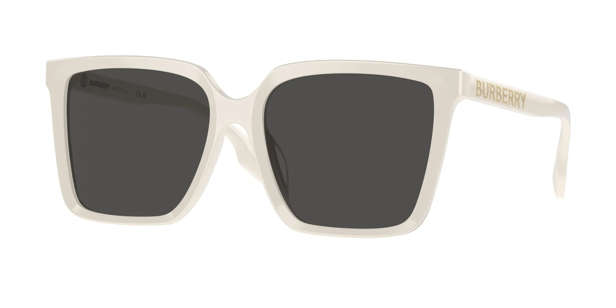 Burberry BE4411D 410087 Occhiali da sole Acetato Beige Grigio Squadrata Normale - immagine 1