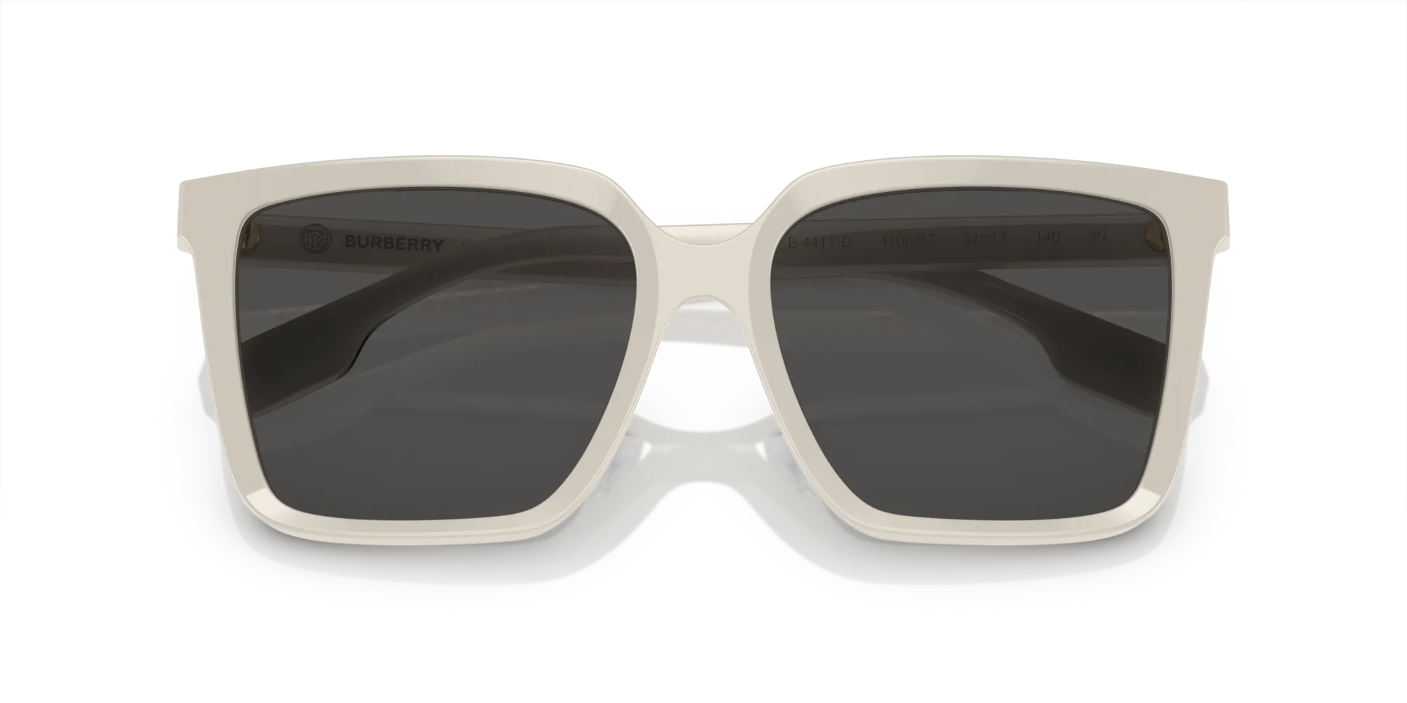 Burberry BE4411D 410087 Occhiali da sole Acetato Beige Grigio Squadrata Normale - immagine 2