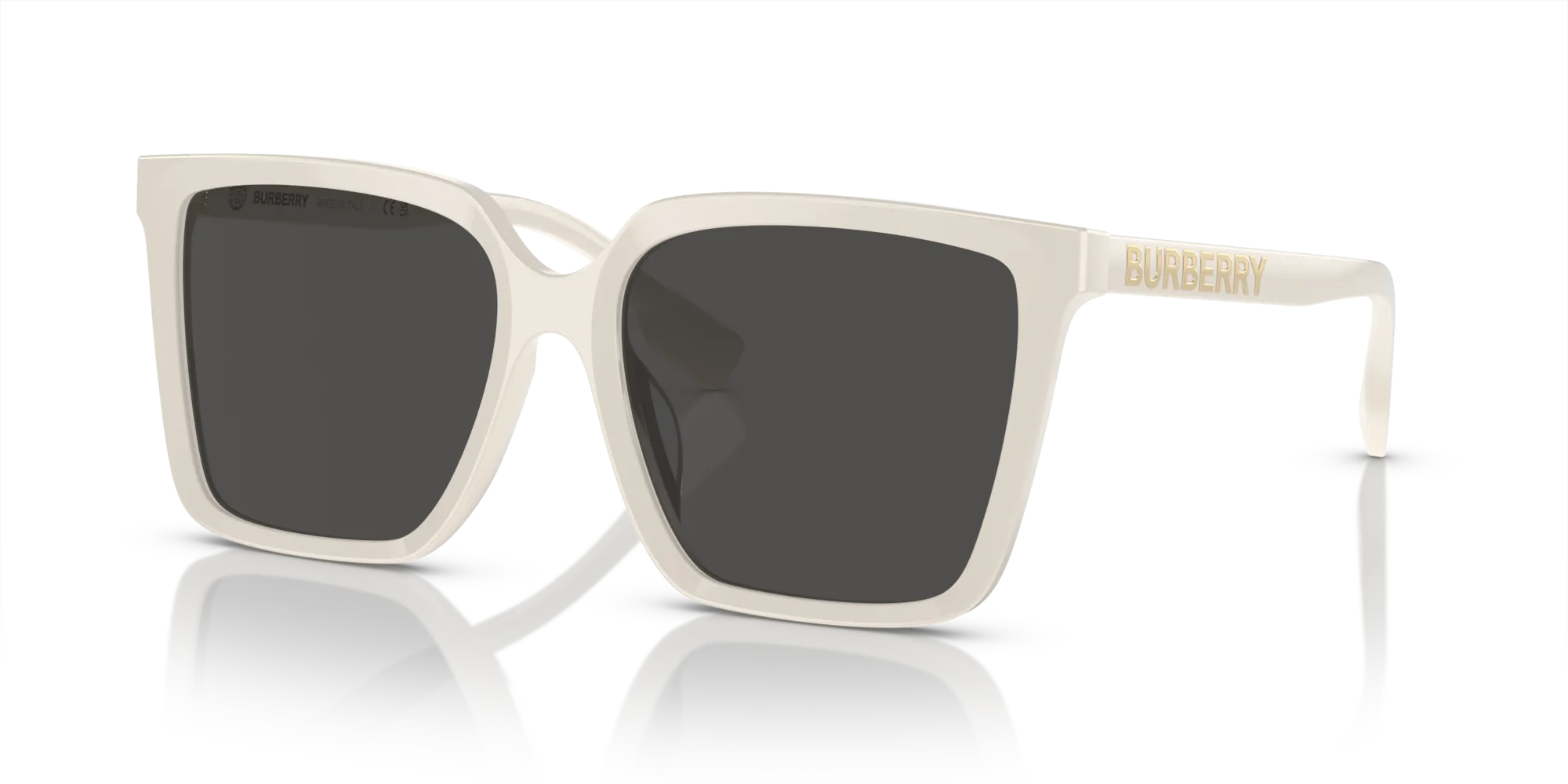 Burberry BE4411D 410087 Occhiali da sole Acetato Beige Grigio Squadrata Normale - immagine 4