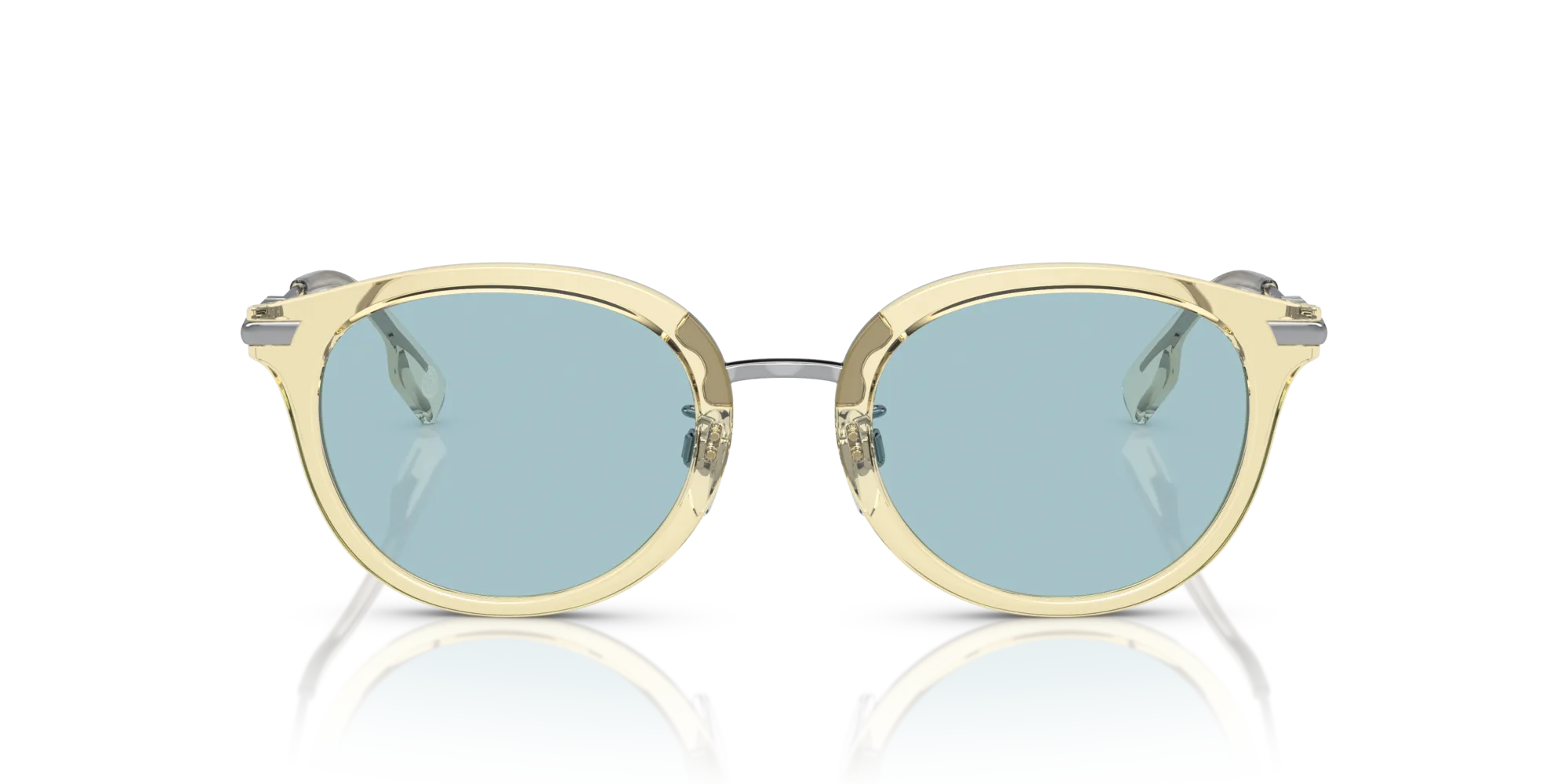 Burberry BE4398D KELSEY 407380 Occhiali da sole Iniettato Giallo Blu Pantos Normale - immagine 3