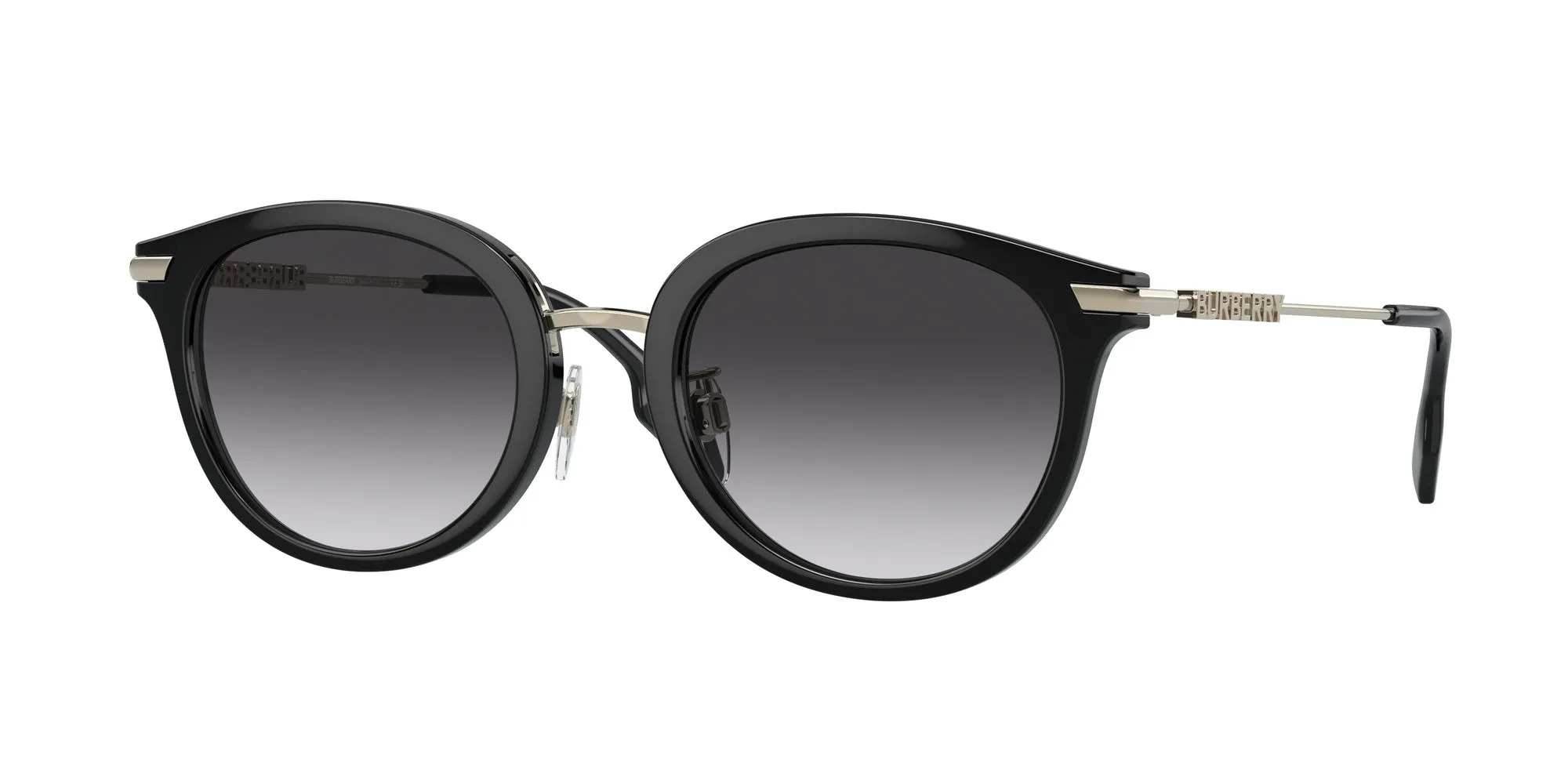 Burberry BE4398D KELSEY 30018G Occhiali da sole Iniettato Nero Grigio Pantos Normale Sfumato - immagine 1