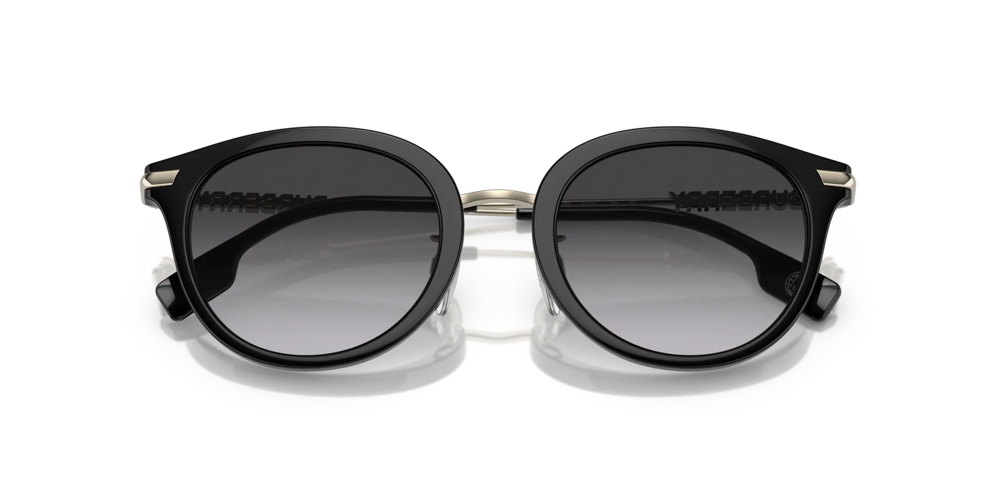 Burberry BE4398D KELSEY 30018G Occhiali da sole Iniettato Nero Grigio Pantos Normale Sfumato - immagine 2