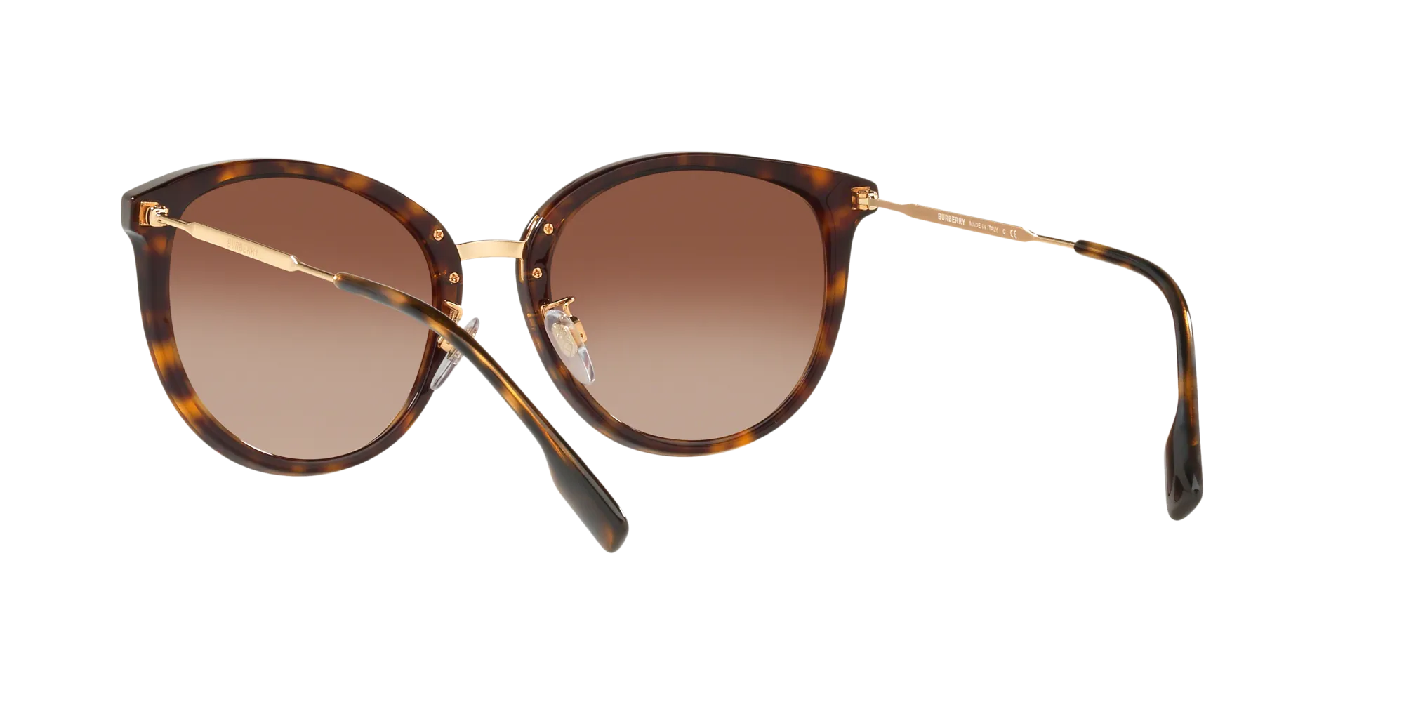 Burberry BE4289D 300213 Occhiali da sole Acetato Marrone Marrone Rotonda Normale Sfumato - immagine 4