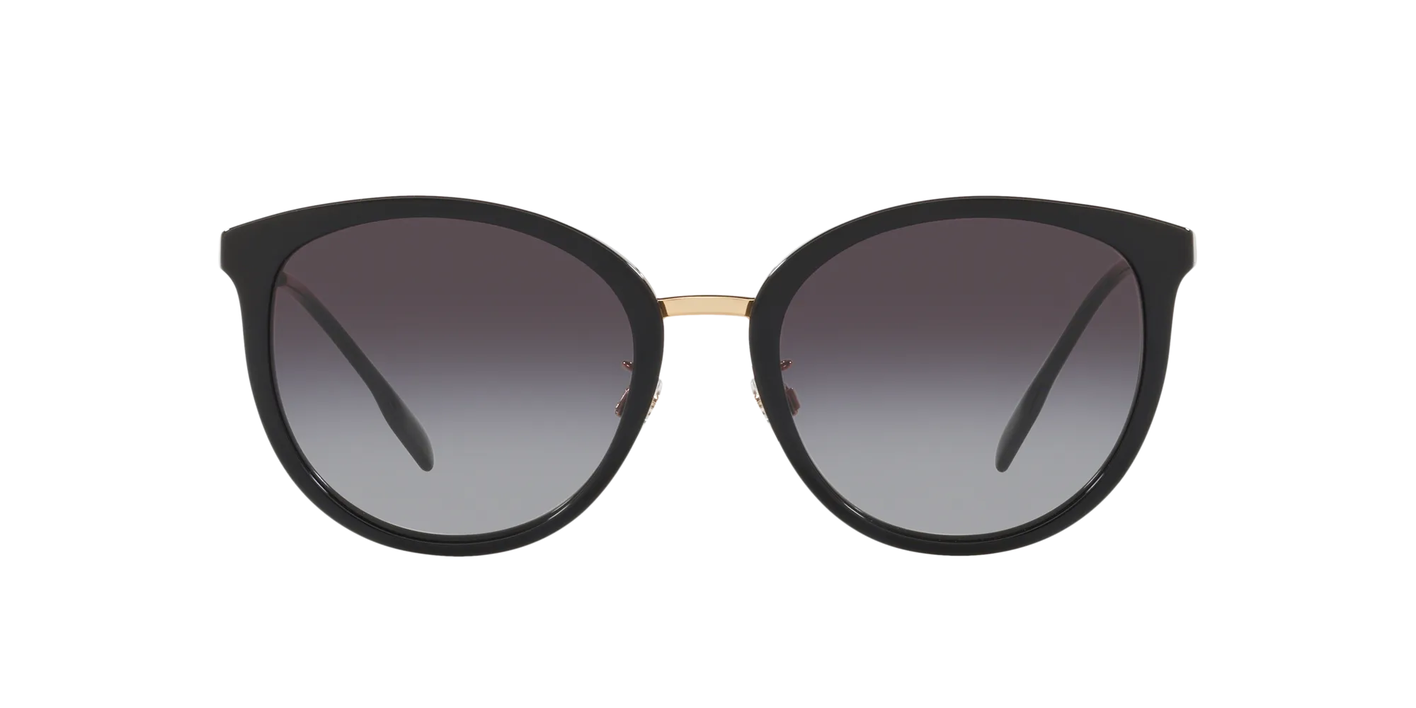 Burberry BE4289D 30018G Occhiali da sole Acetato Nero Grigio Rotonda Normale Sfumato - immagine 2
