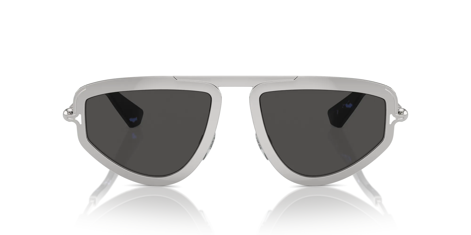 Burberry BE3150 100587 Occhiali da sole Metallo Argento Grigio Geometrica Normale - immagine 3