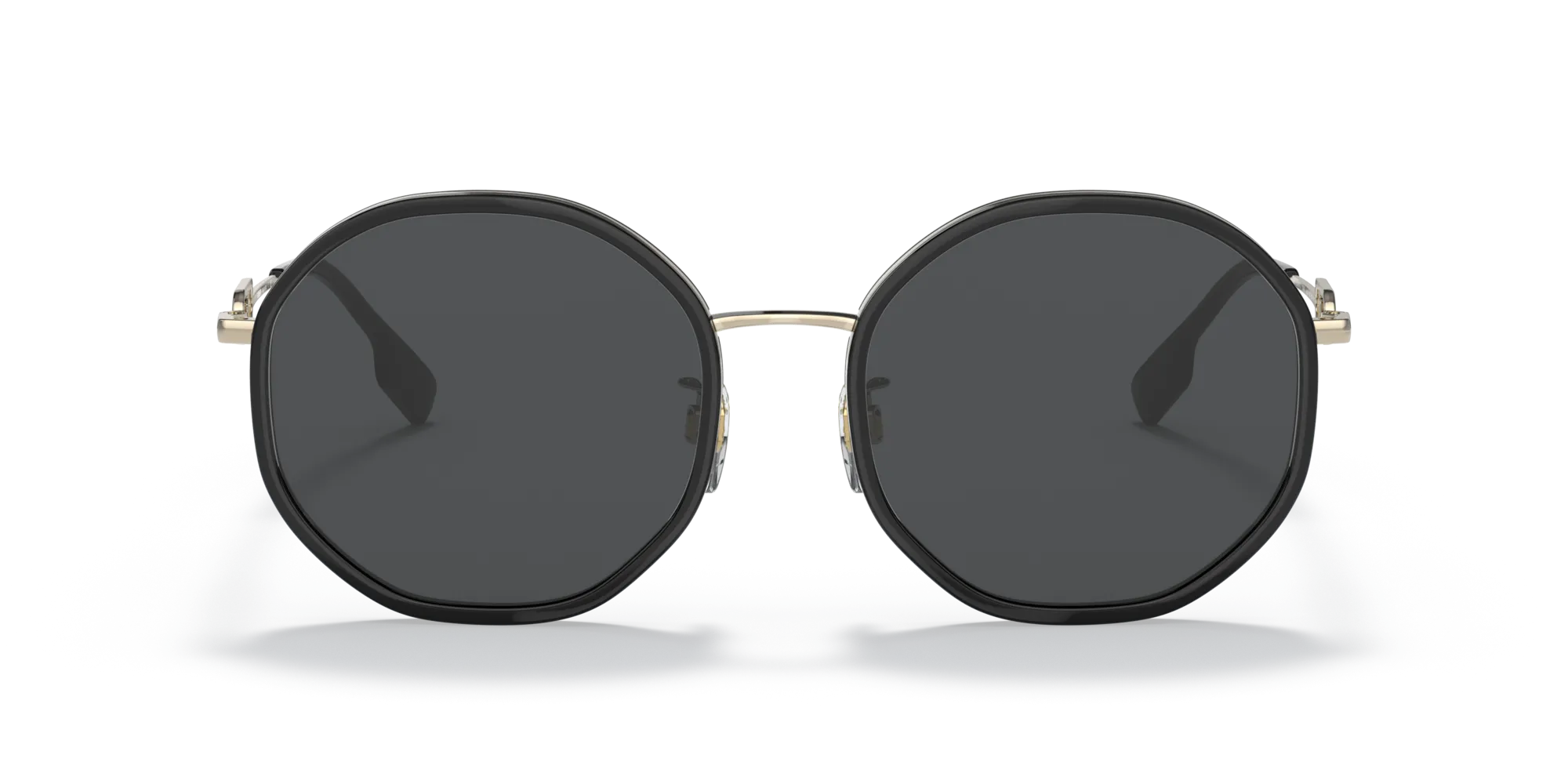 Burberry BE3127D 110987 Occhiali da sole Acciaio Nero Grigio Geometrica Normale - immagine 3