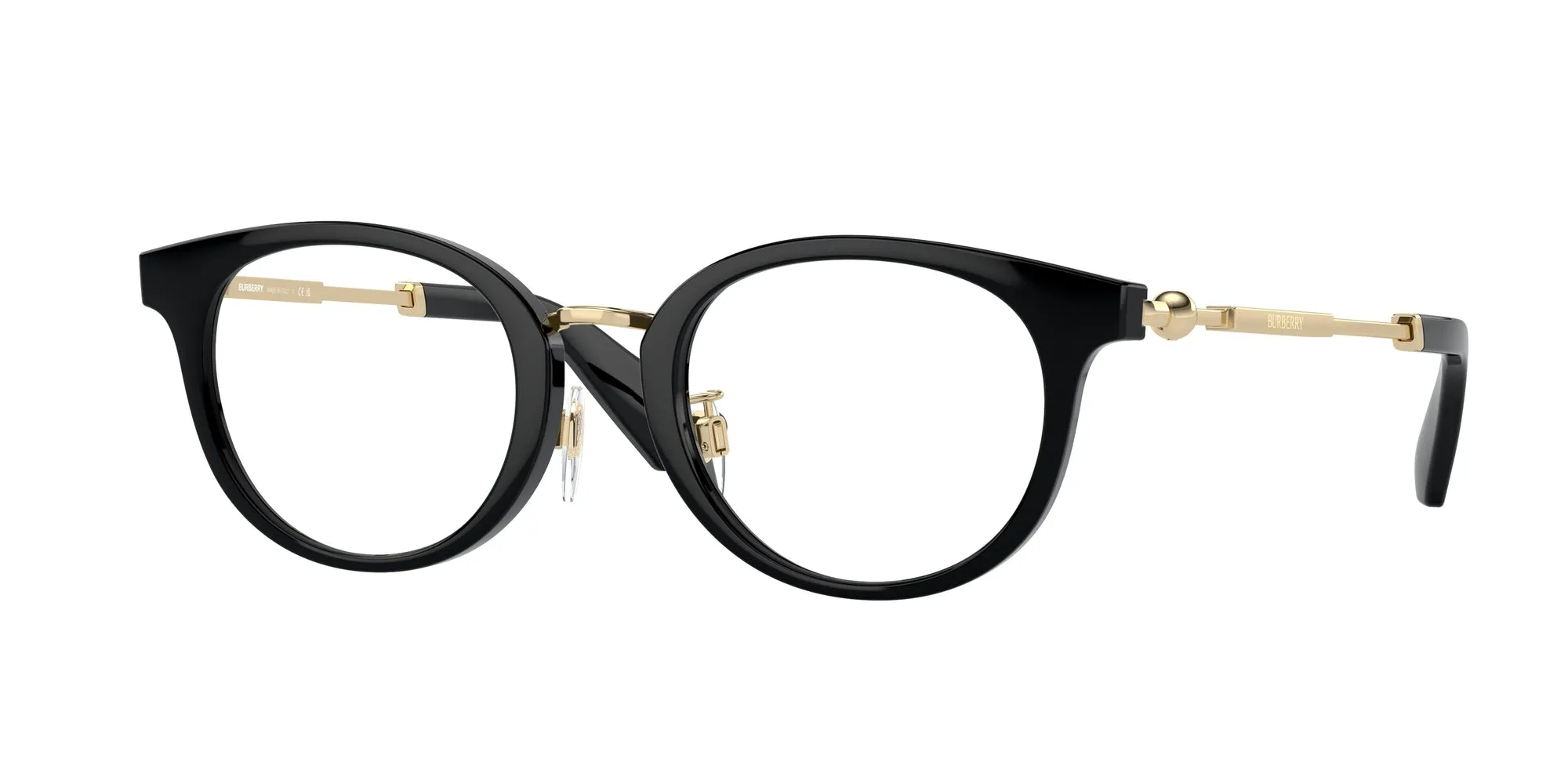 Burberry BE2413D 3001 Montature da vista Iniettato Nero Pantos Normale - immagine 1