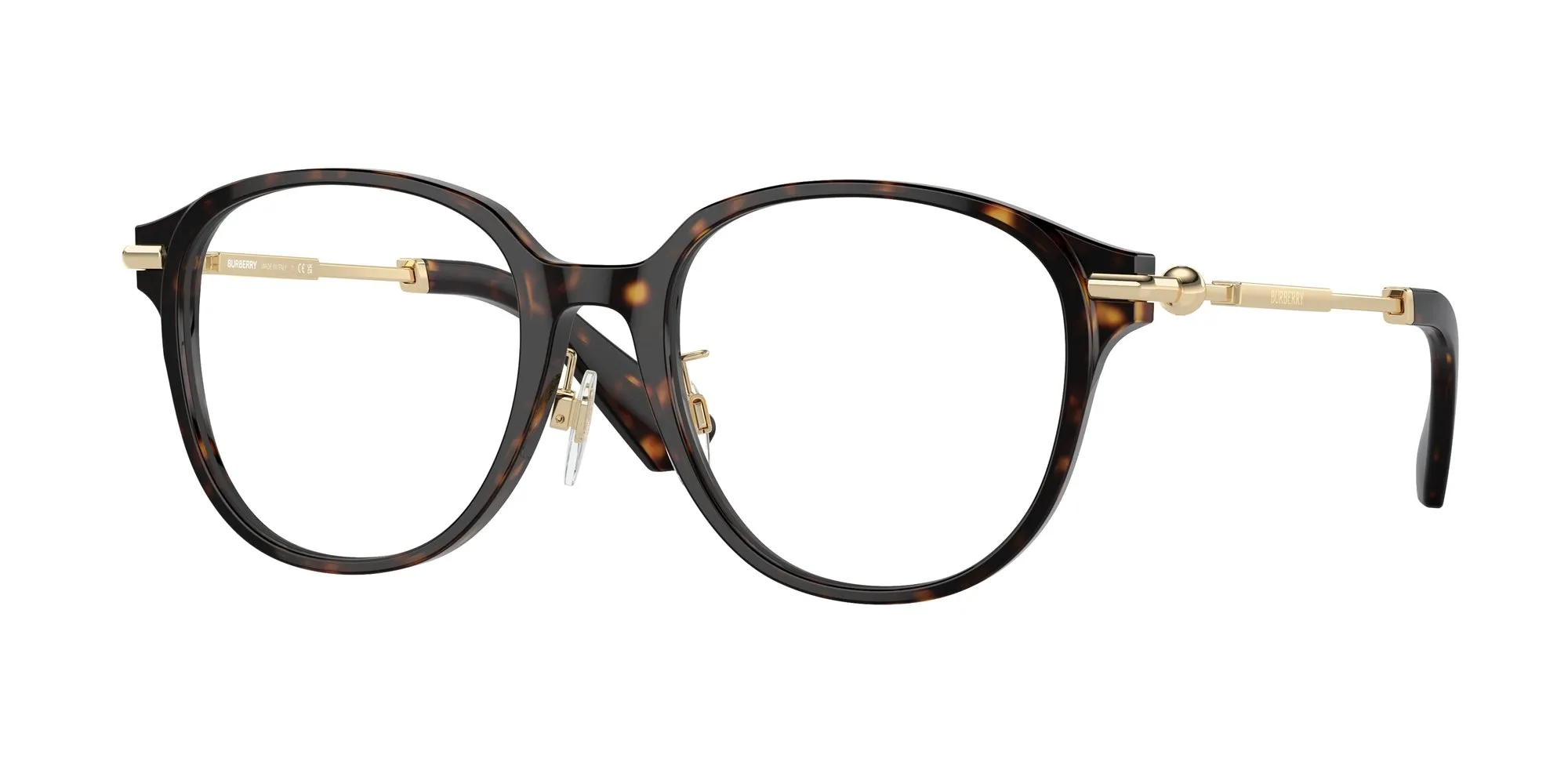 Burberry BE2412D 3002 Montature da vista Acetato Marrone Rotonda Normale - immagine 1