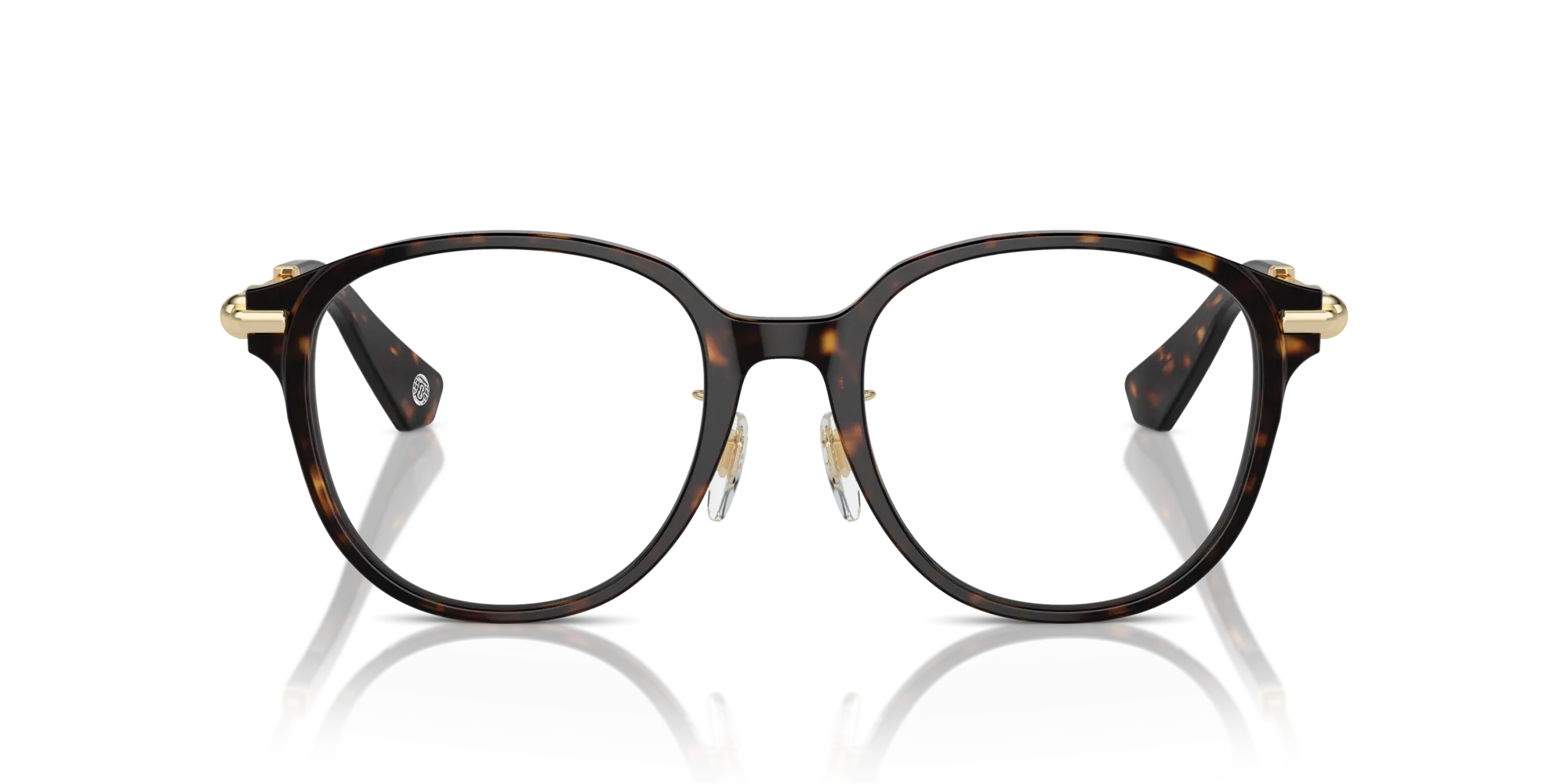 Burberry BE2412D 3002 Montature da vista Acetato Marrone Rotonda Normale - immagine 3