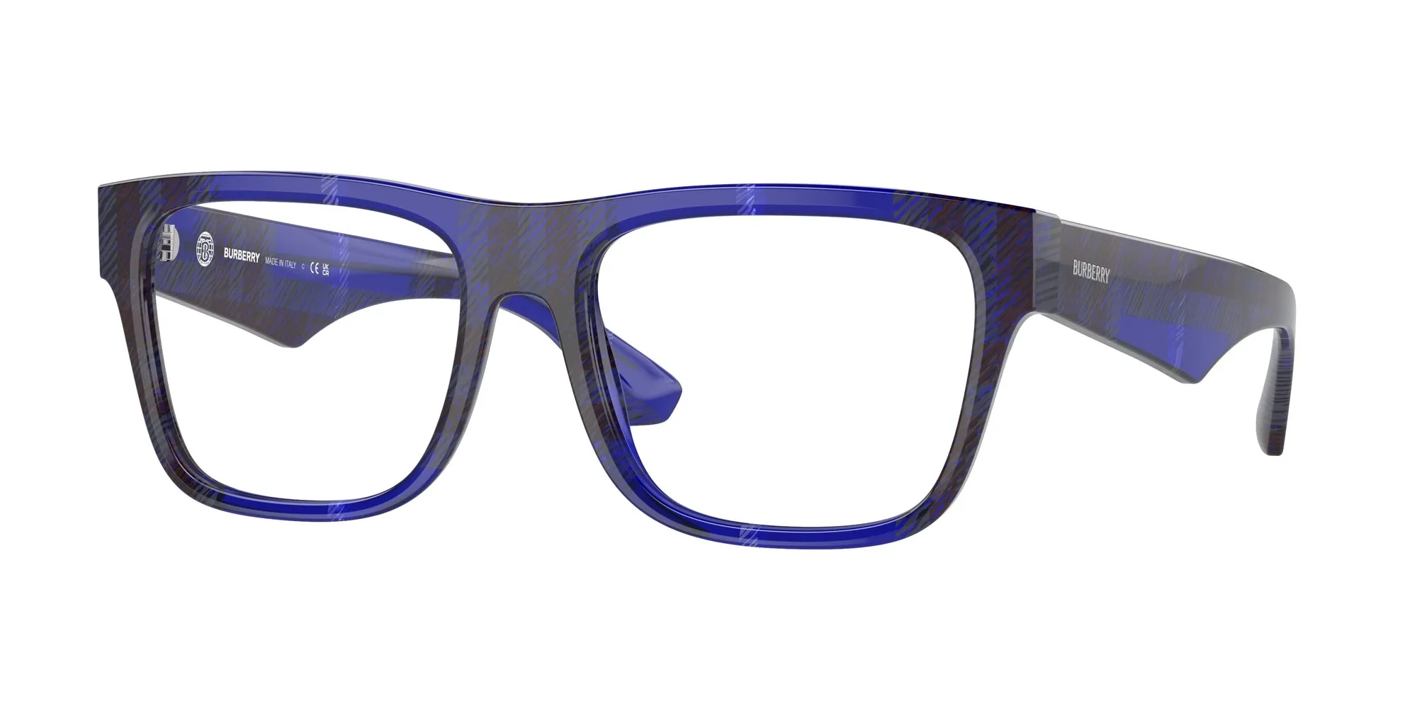 Burberry BE2411 4114 Montature da vista Acetato Blu Squadrata Normale - immagine 1