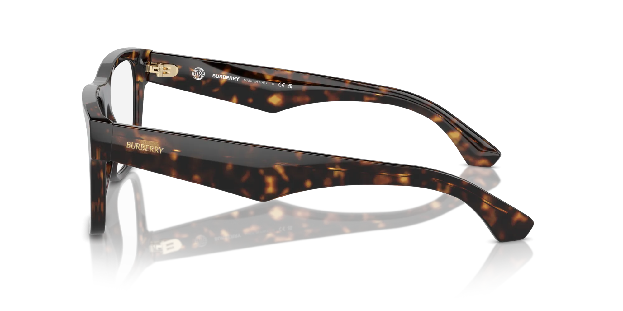 Burberry BE2411 3002 Montature da vista Acetato Marrone Squadrata Normale - immagine 4
