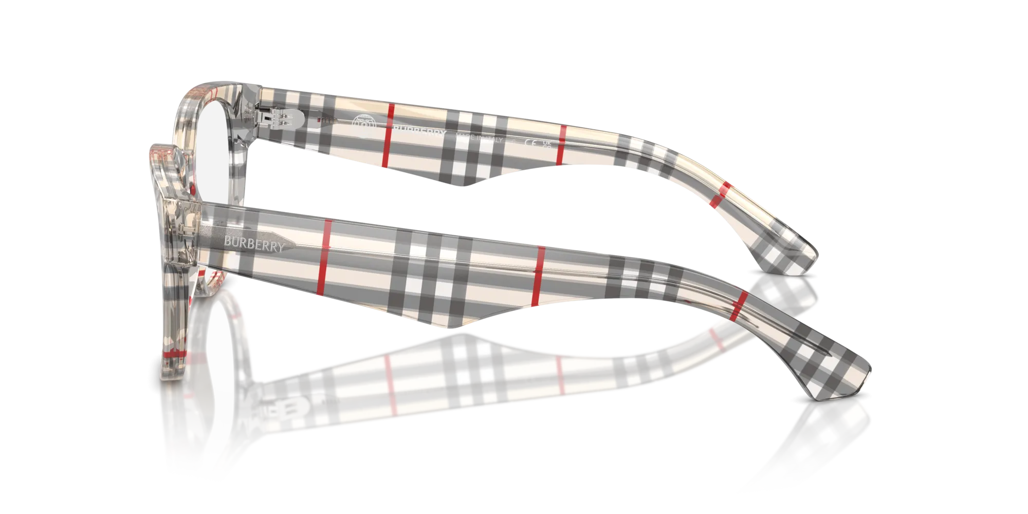 Burberry BE2410 4122 Montature da vista Acetato Marrone Pantos Normale - immagine 4