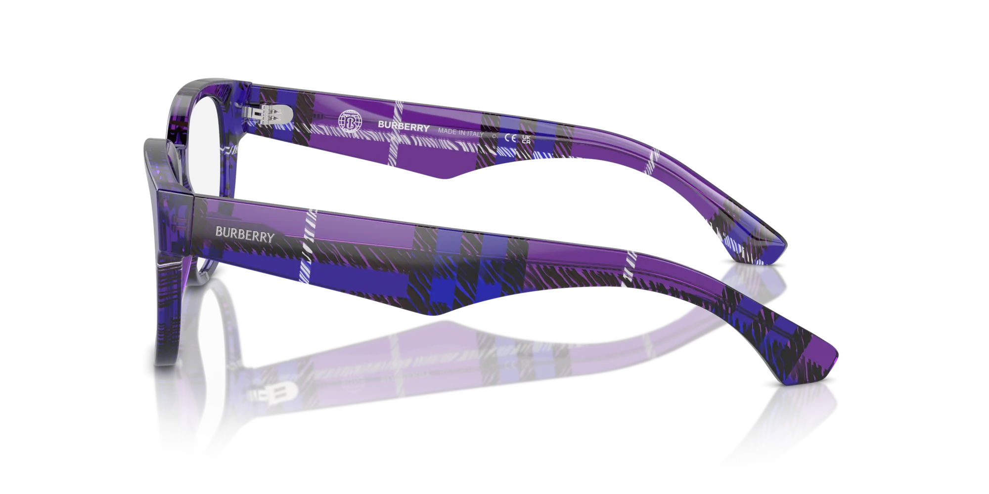 Burberry BE2410 4113 Montature da vista Acetato Viola Pantos Normale - immagine 4