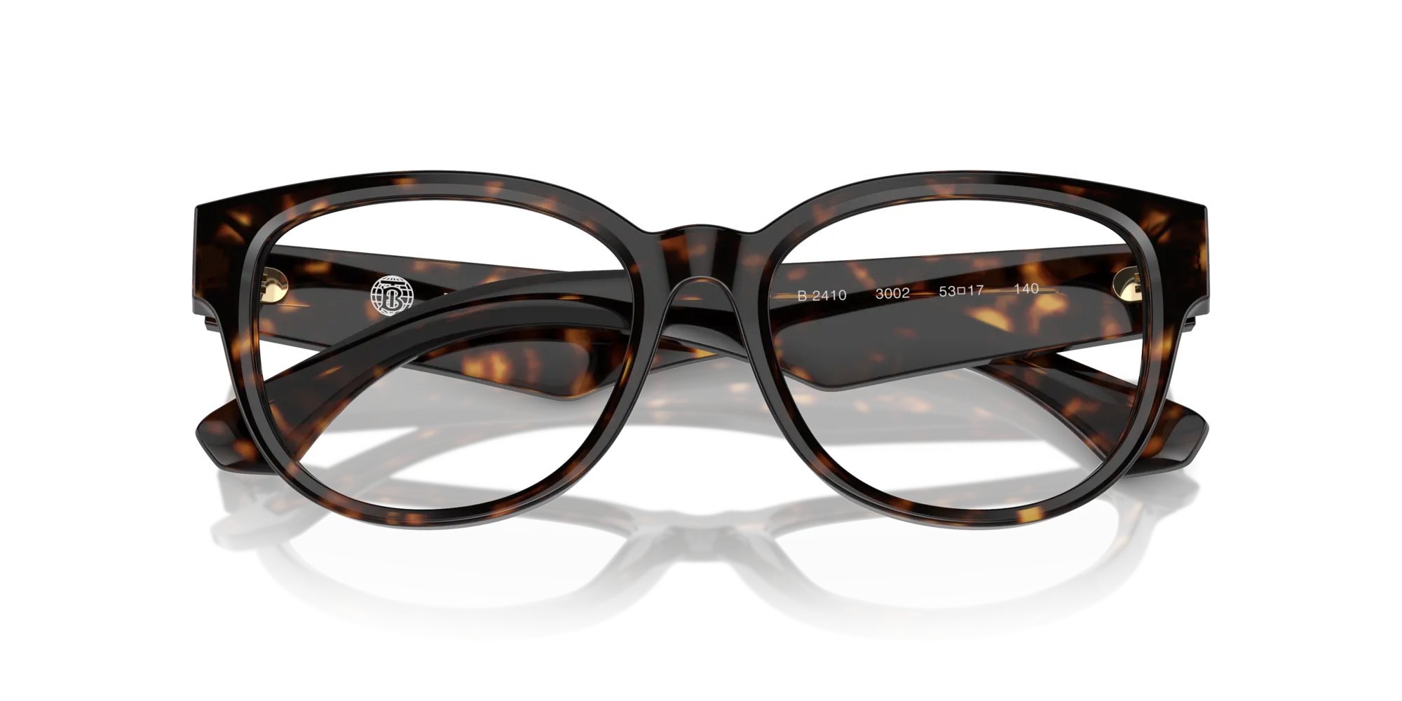 Burberry BE2410 3002 Montature da vista Acetato Marrone Pantos Normale - immagine 2