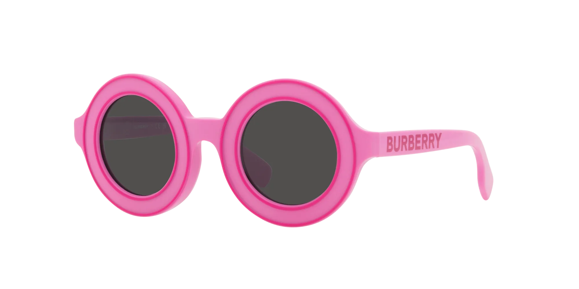 Burberry JB4386 404687 Occhiali da sole Acetato Rosa Grigio Rotonda Normale - immagine 3