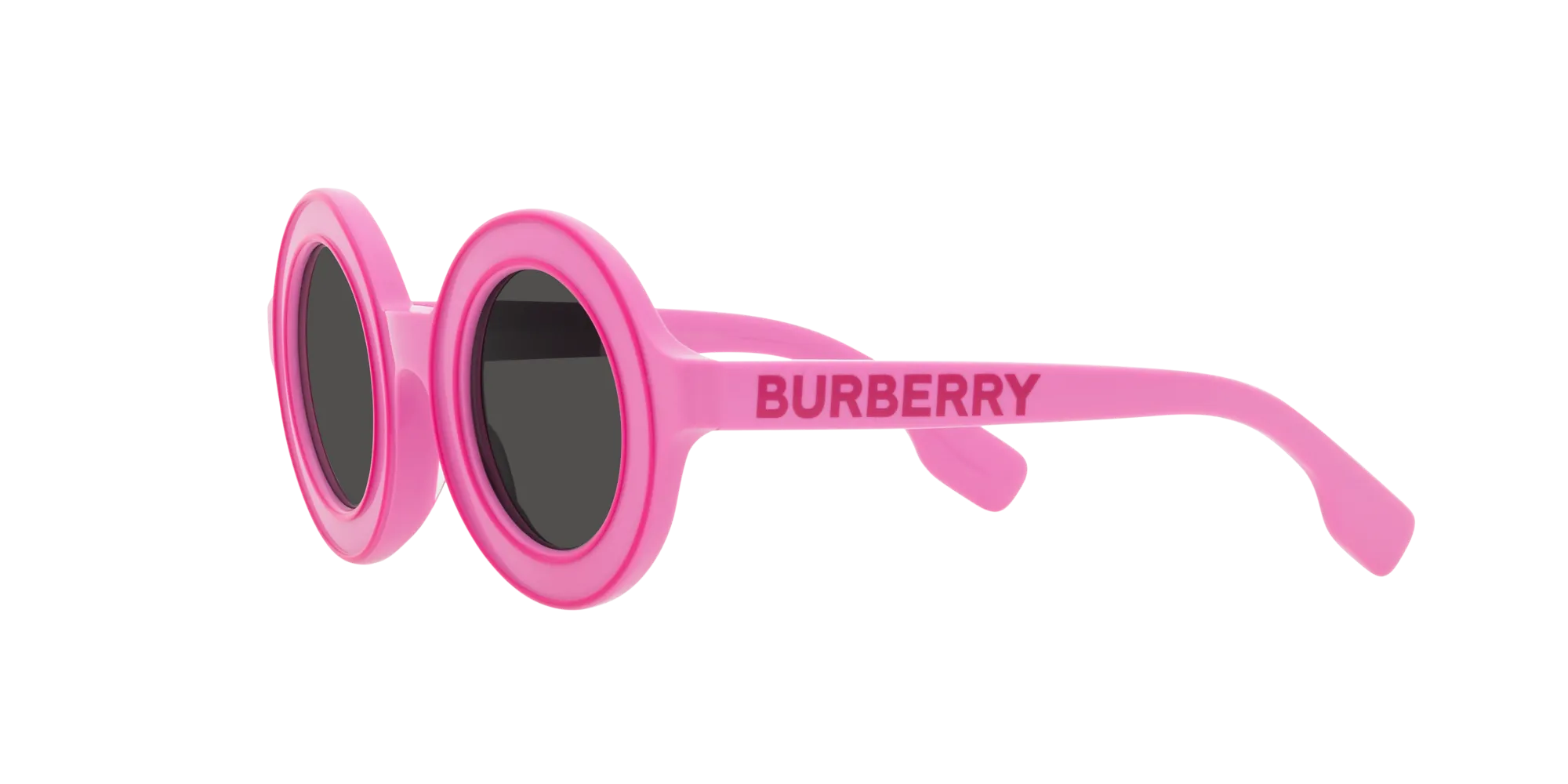 Burberry JB4386 404687 Occhiali da sole Acetato Rosa Grigio Rotonda Normale - immagine 4