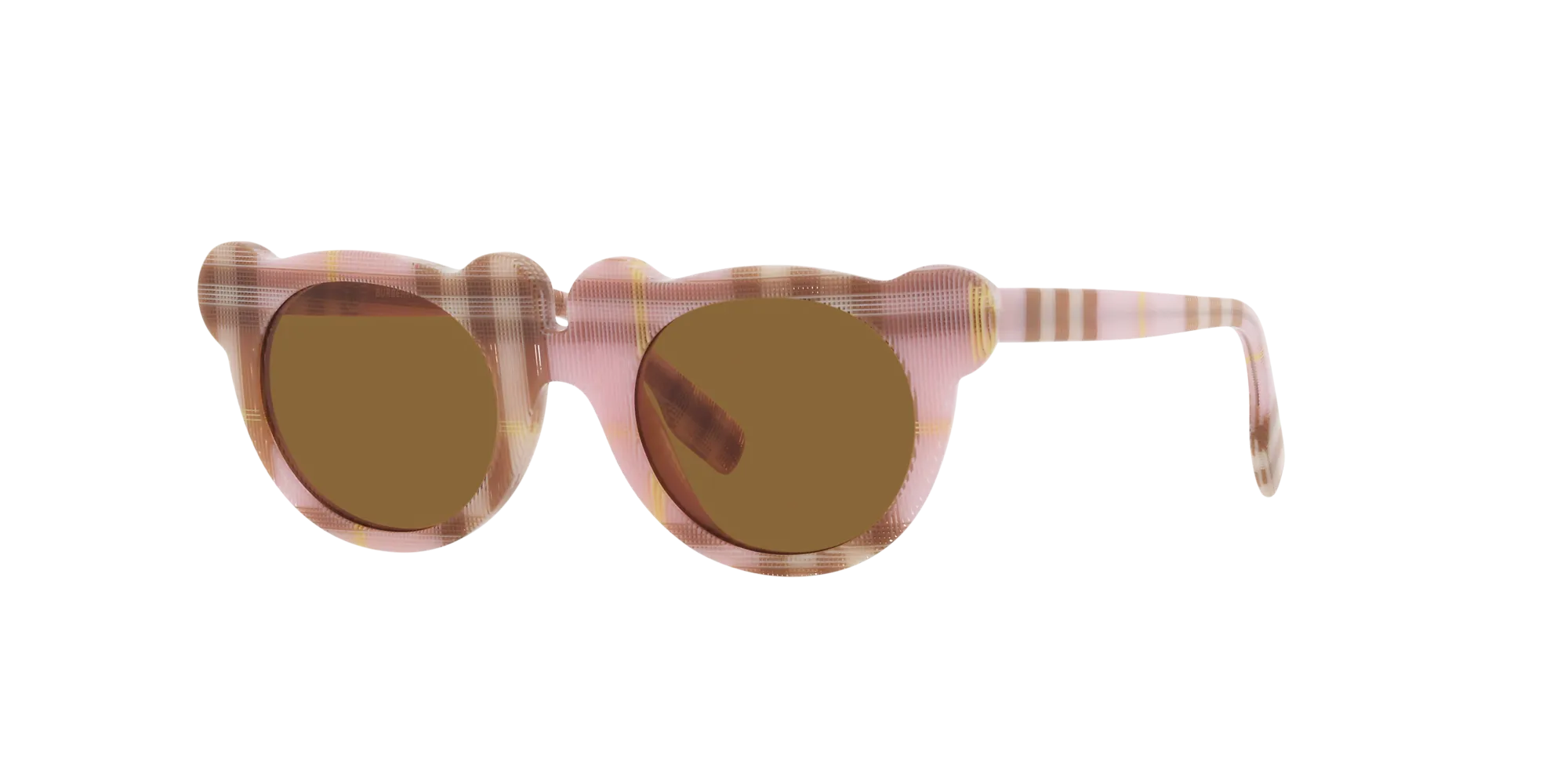 Burberry JB4355 397273 Occhiali da sole Acetato Rosa Rame Rotonda Normale - immagine 3
