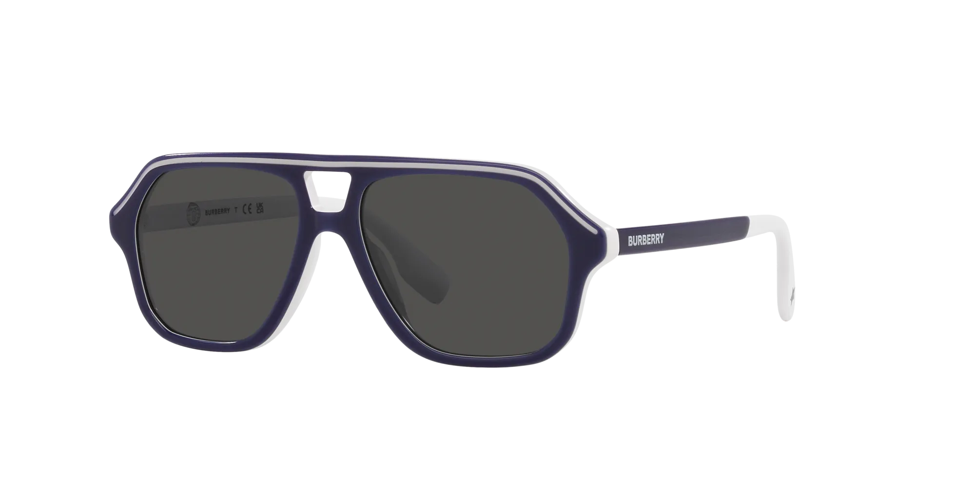 Burberry JB4340 392687 Occhiali da sole Acetato Blu Grigio Geometrica Normale - immagine 3
