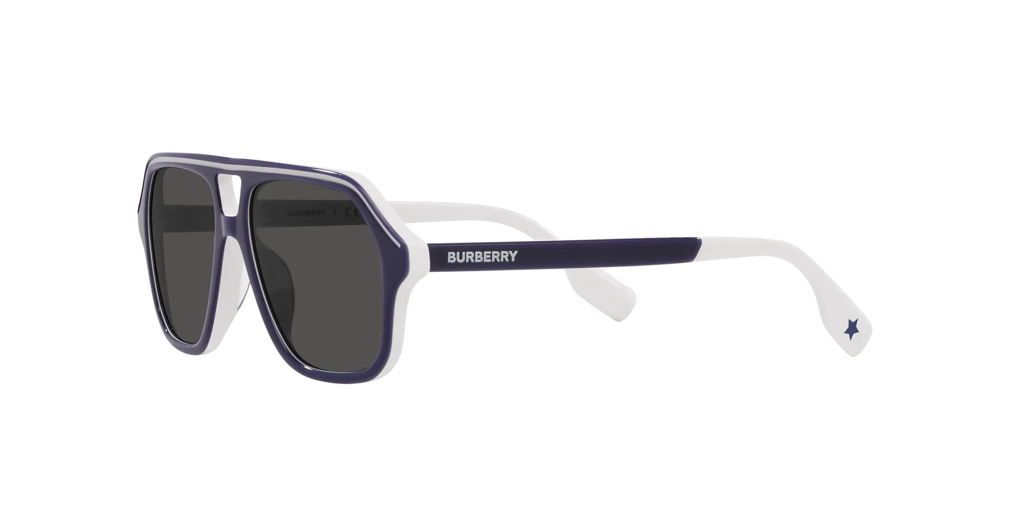 Burberry JB4340 392687 Occhiali da sole Acetato Blu Grigio Geometrica Normale - immagine 4