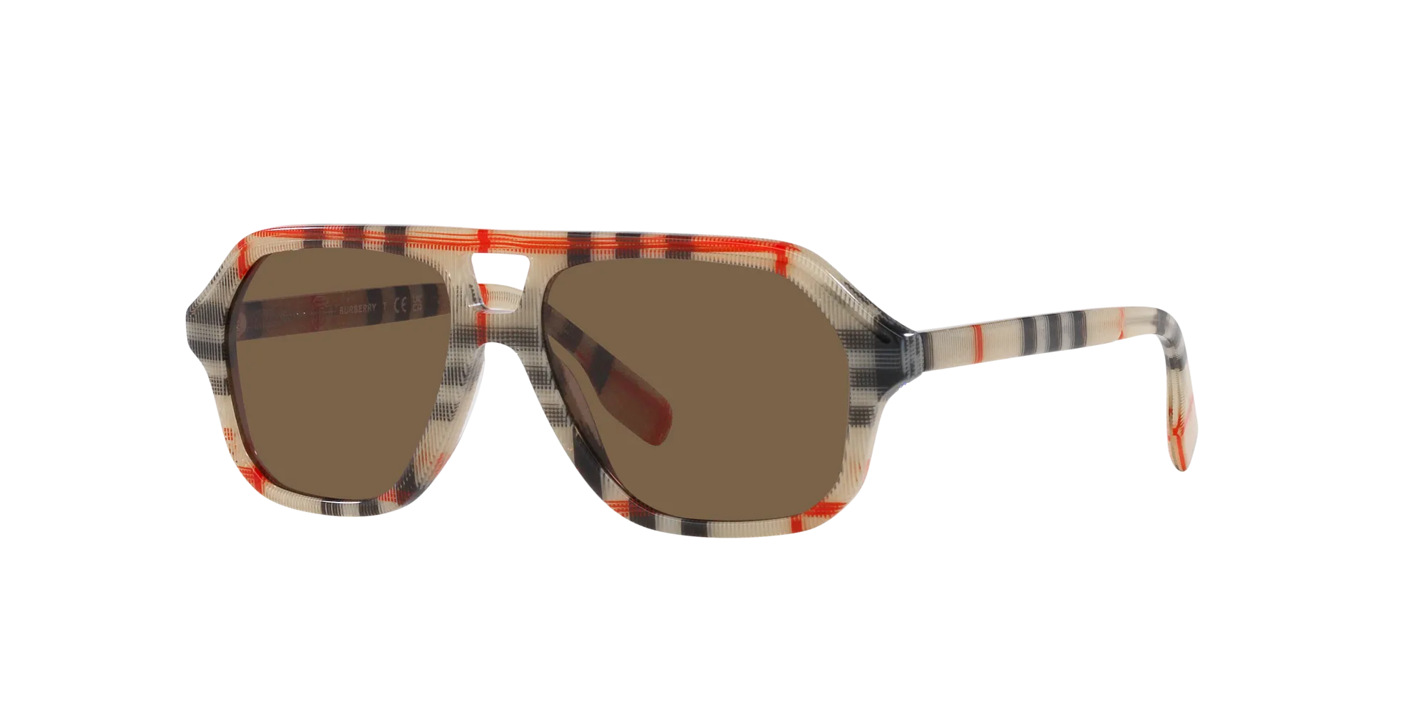 Burberry JB4340 377873 Occhiali da sole Acetato Marrone Marrone Geometrica Normale - immagine 3