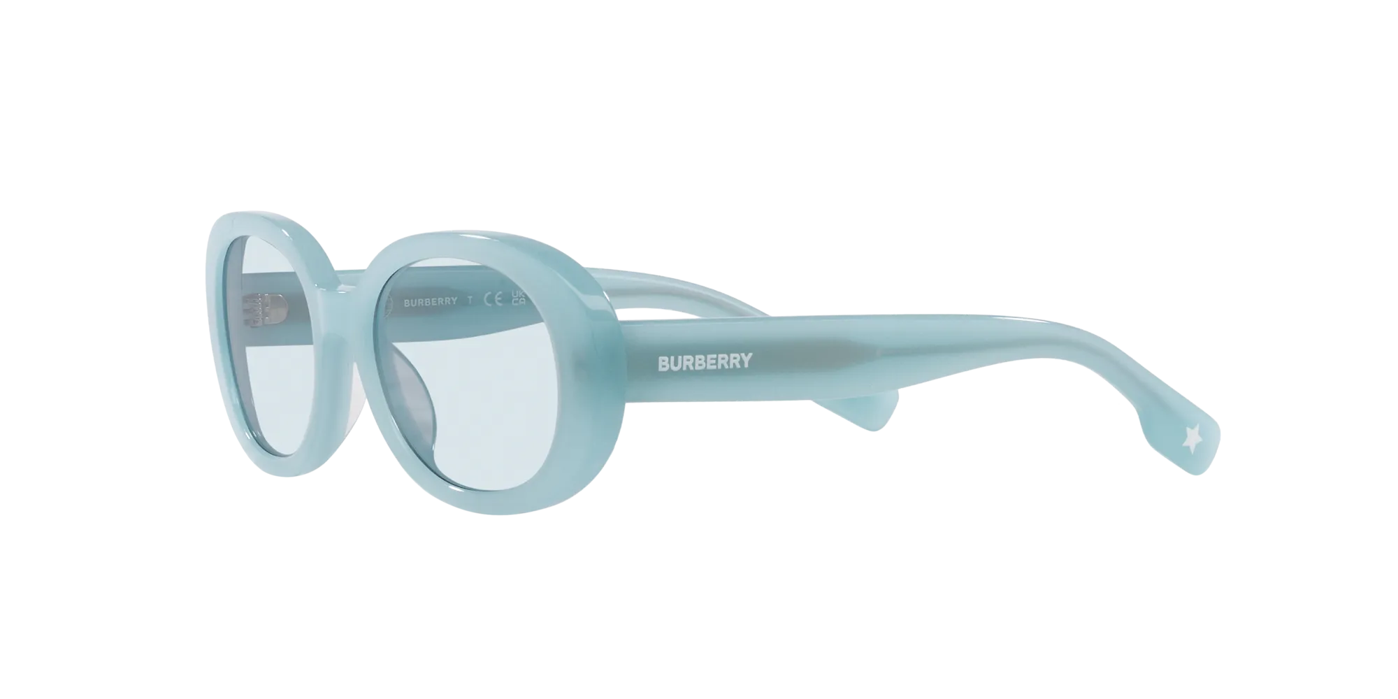 Burberry JB4339 392580 Occhiali da sole Acetato Blu Blu Rotonda Normale - immagine 4
