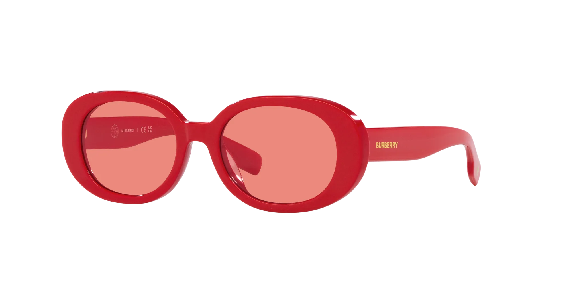 Burberry JB4339 391984 Occhiali da sole Acetato Rosso Rosa Rotonda Normale - immagine 3