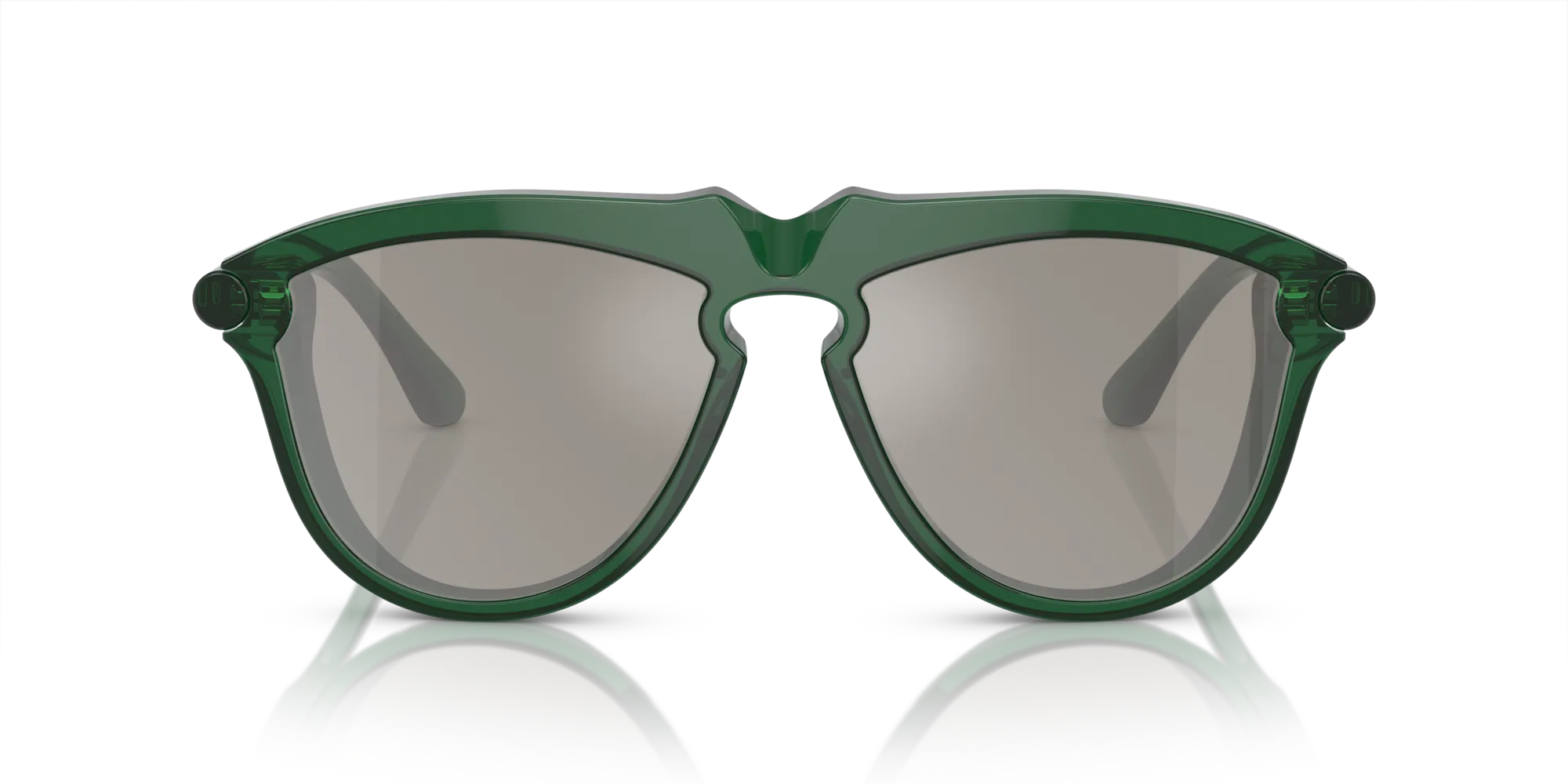 Burberry BE4417U 41046G Occhiali da sole Acetato Verde Grigio Pilot Specchiate - immagine 3