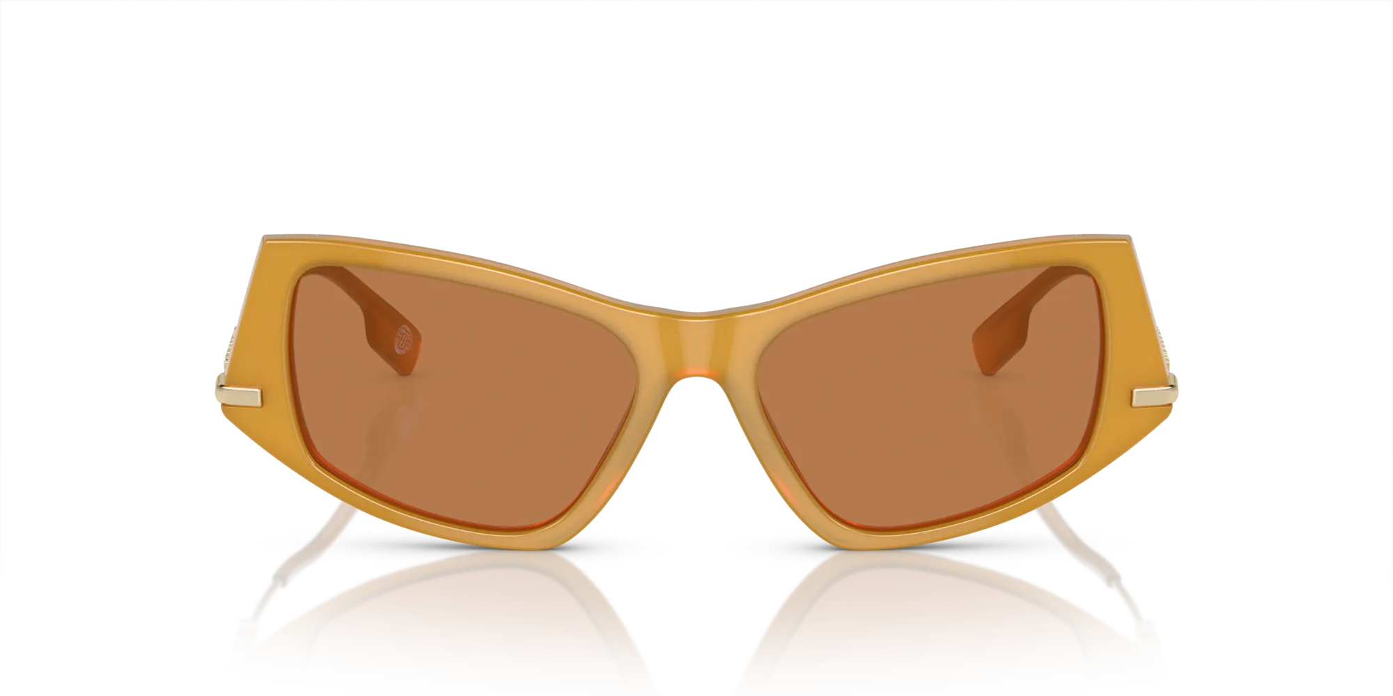 Burberry BE4408 409473 Occhiali da sole Acetato Giallo Marrone Geometrica Normale - immagine 3