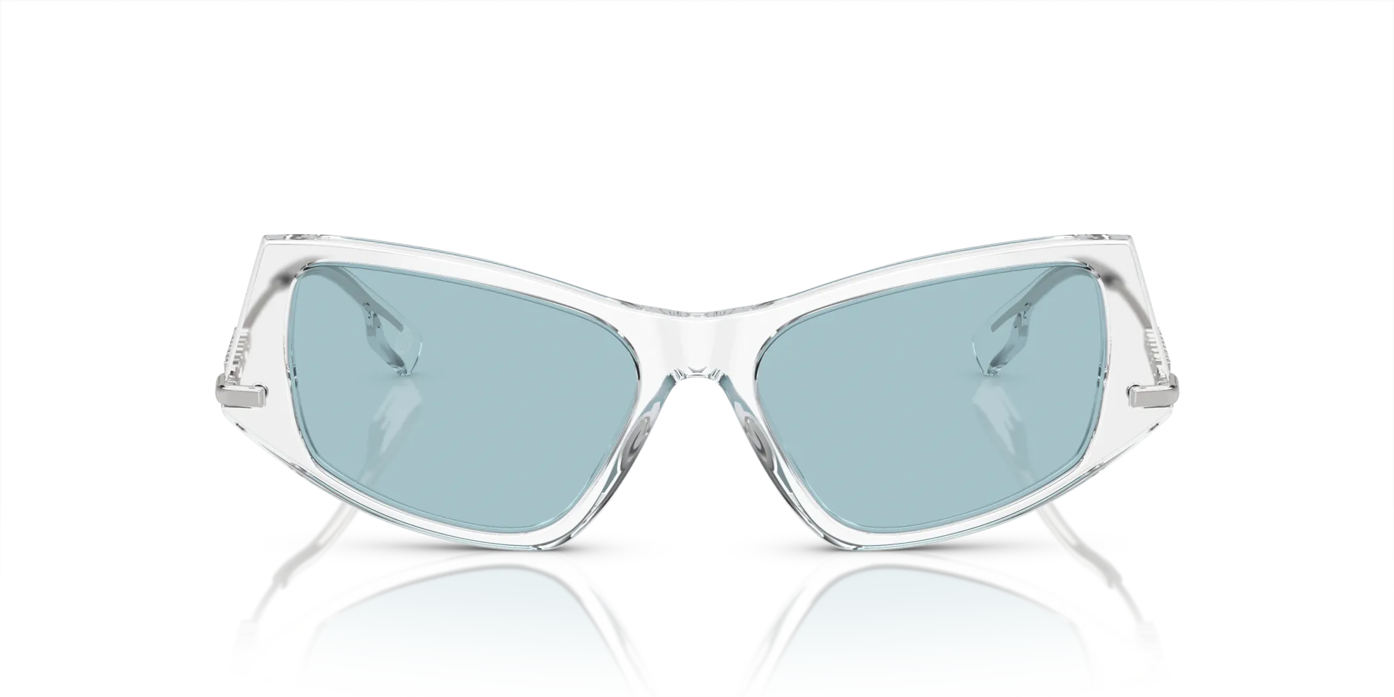 Burberry BE4408 302480 Occhiali da sole Acetato Trasparente Blu Geometrica Normale - immagine 3