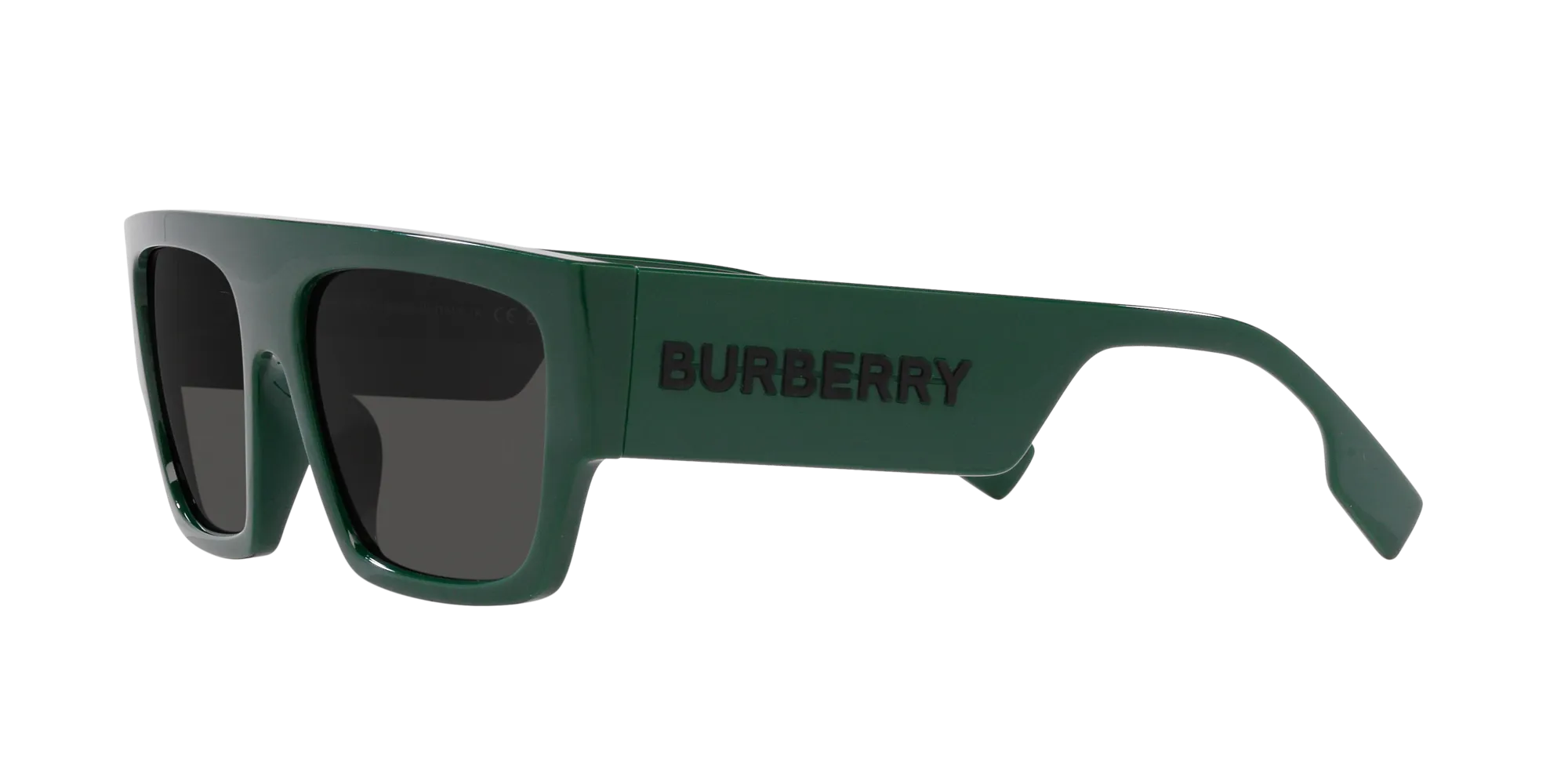 Burberry BE4397U MICAH 407187 Occhiali da sole Iniettato Verde Grigio Squadrata Normale - immagine 4