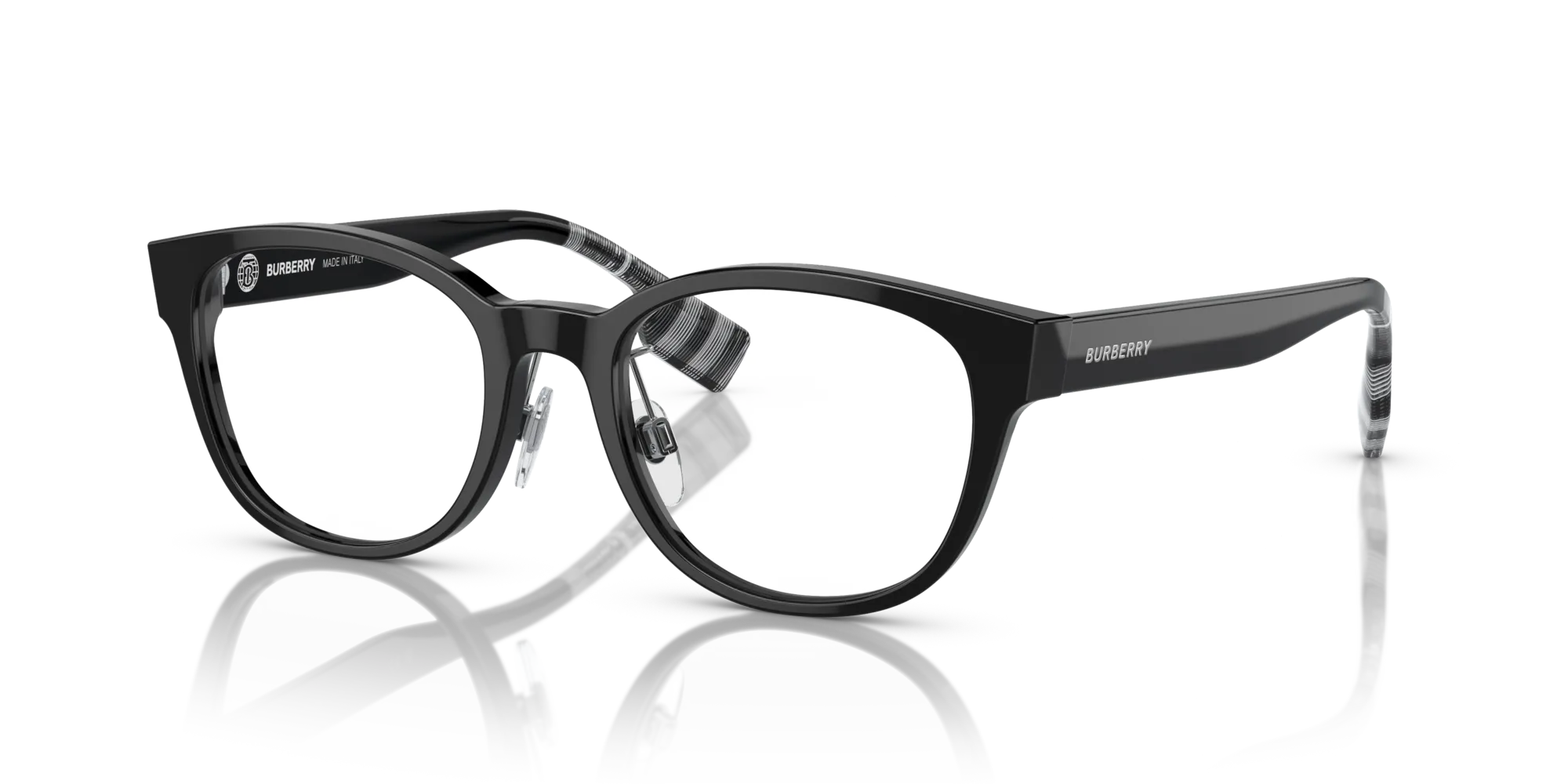 Burberry BE2381D PEYTON 3001 Montature da vista Acetato Nero Squadrata Normale - immagine 4