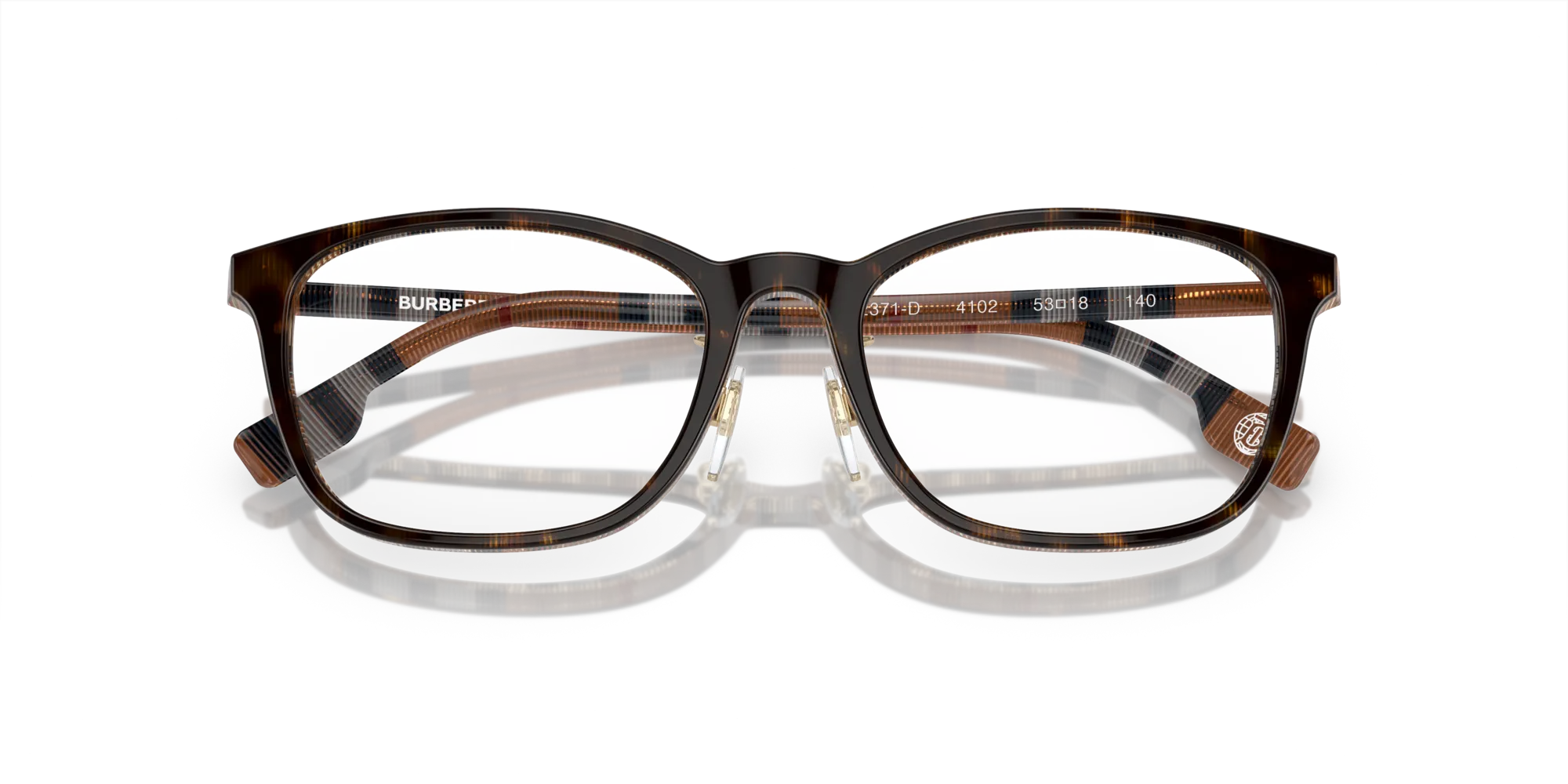 Burberry BE2371D 4102 Montature da vista Acetato Tartaruga Squadrata Normale - immagine 2