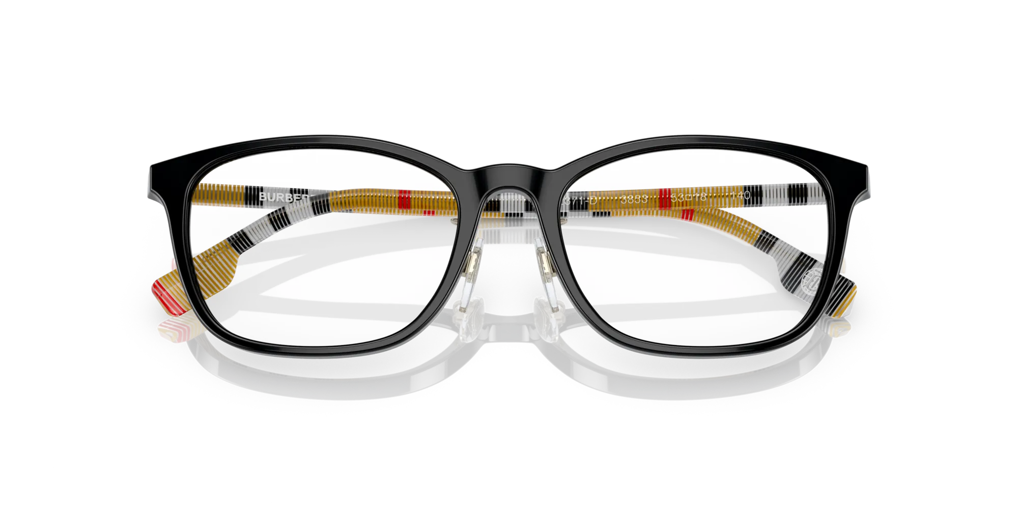 Burberry BE2371D 3853 Montature da vista Acetato Nero Squadrata Normale - immagine 2