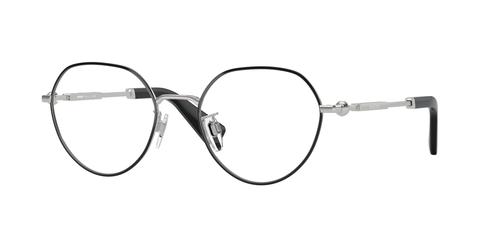 Burberry BE1388D 1230 Montature da vista Metallo Nero Rotonda Normale - immagine 1