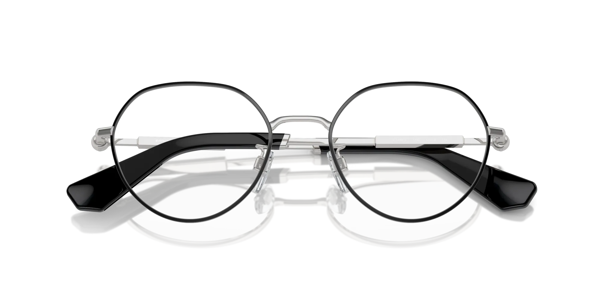 Burberry BE1388D 1230 Montature da vista Metallo Nero Rotonda Normale - immagine 2