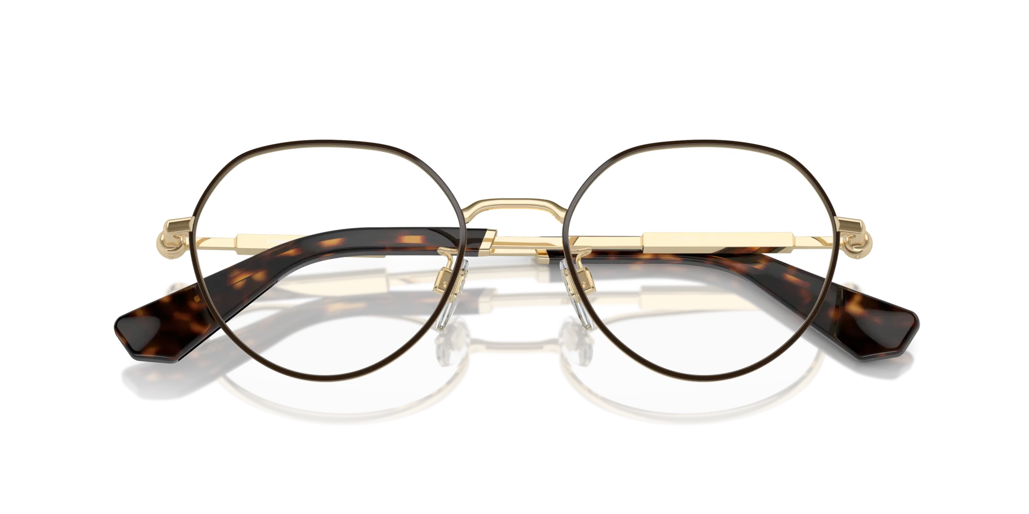 Burberry BE1388D 1109 Montature da vista Metallo Marrone Rotonda Normale - immagine 2
