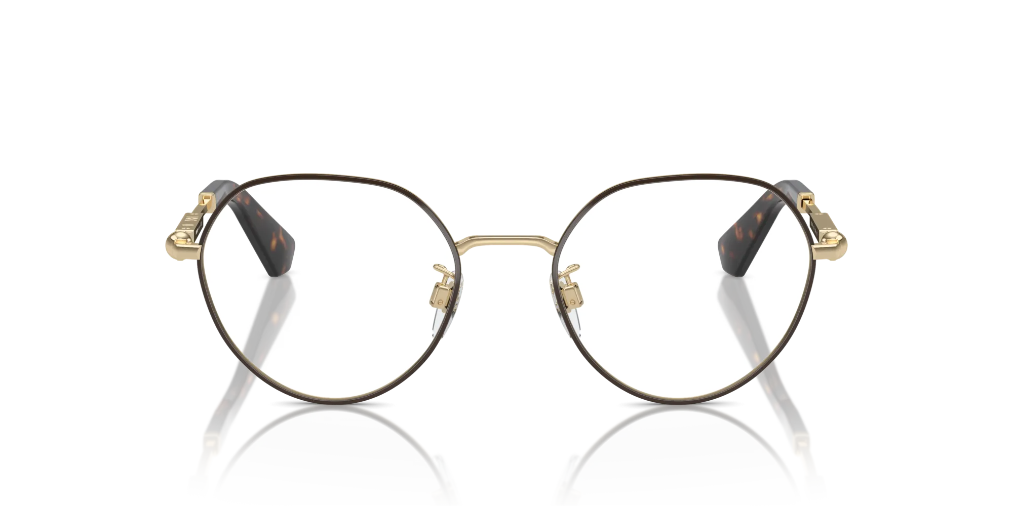 Burberry BE1388D 1109 Montature da vista Metallo Marrone Rotonda Normale - immagine 3