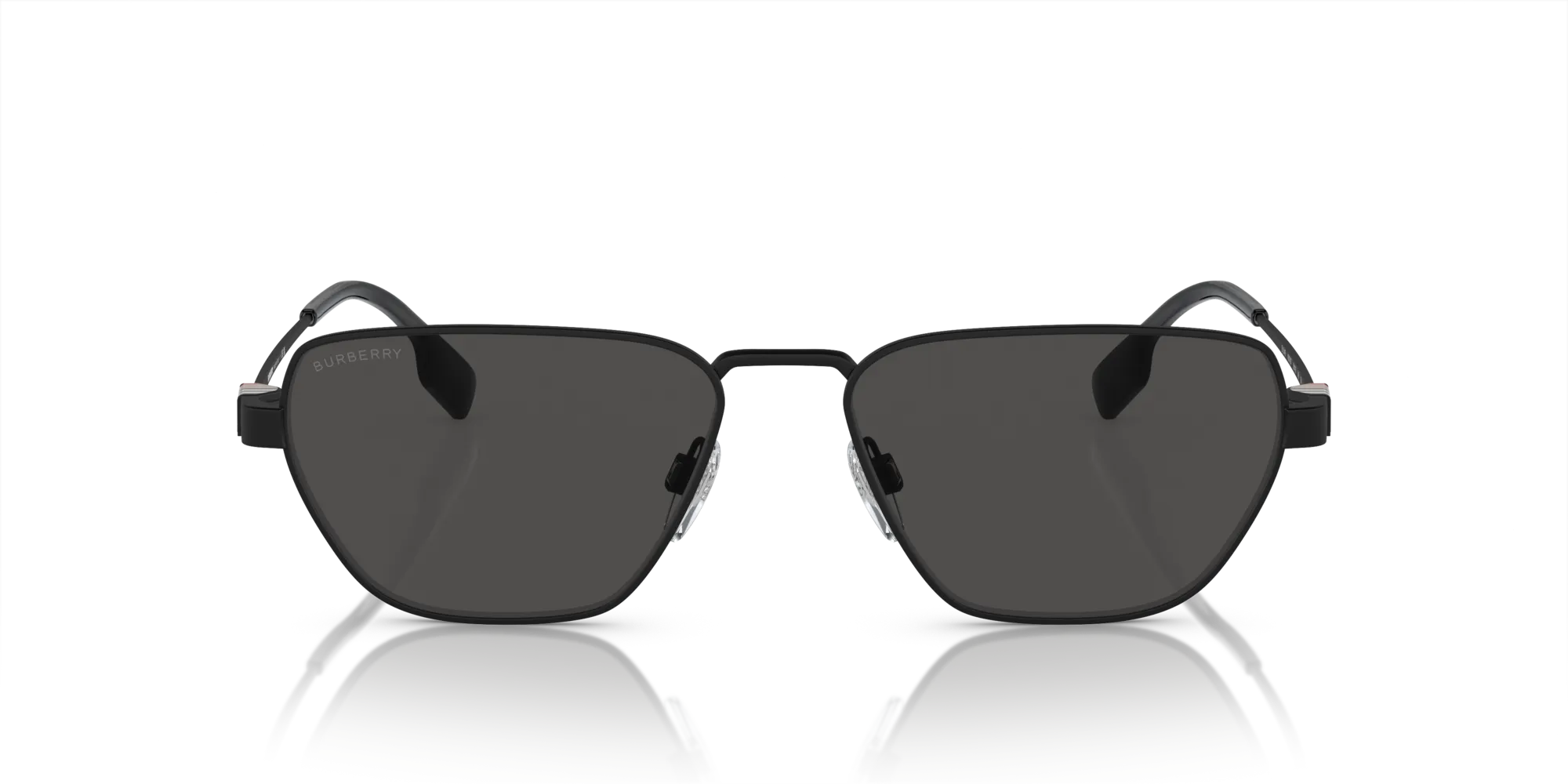 Burberry BE3146 100787 Occhiali da sole Metallo Nero Grigio Geometrica Normale - immagine 3
