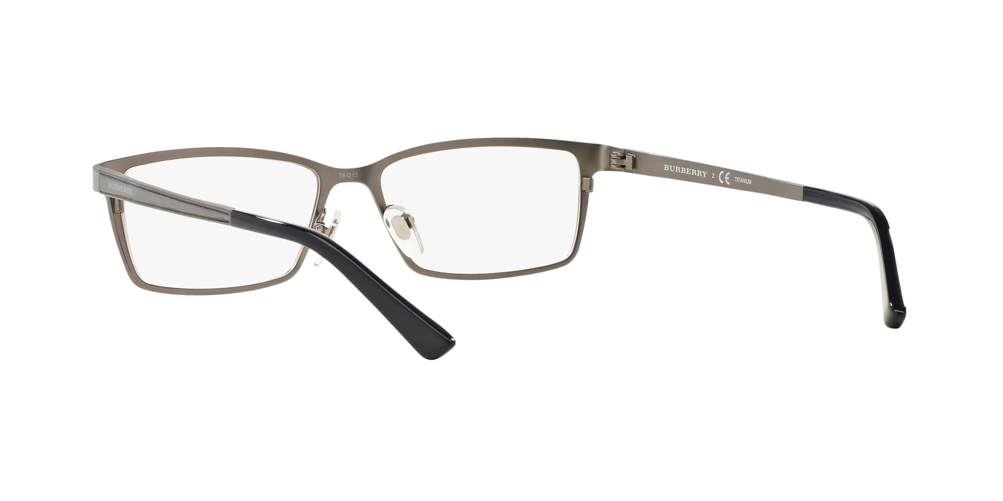 Burberry BE1292TD 1008 Montature da vista Titanio Grigio Squadrata Normale - immagine 4