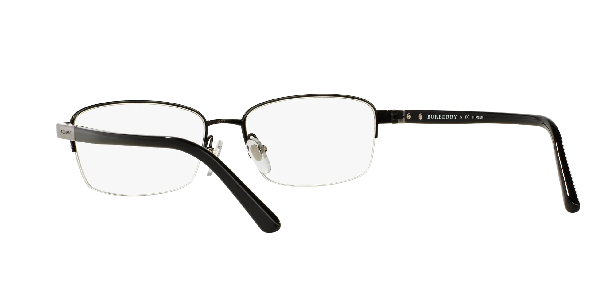 Burberry BE1288TD 1001 Montature da vista Titanio Nero Squadrata Normale - immagine 4