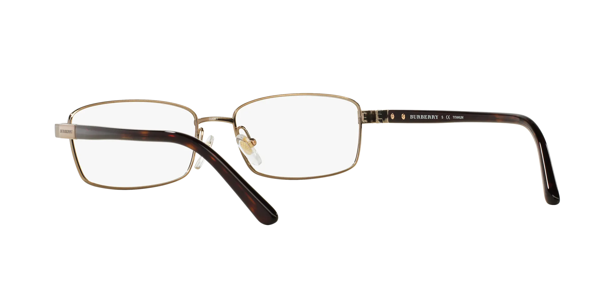 Burberry BE1287TD 1002 Montature da vista Titanio Oro Squadrata Normale - immagine 4