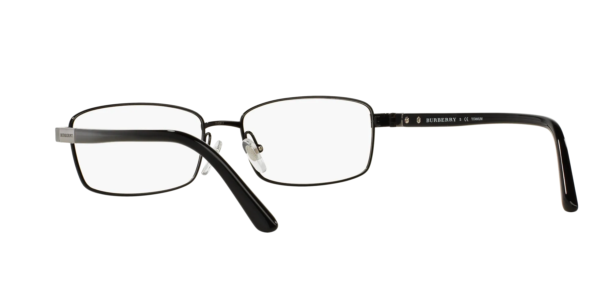 Burberry BE1287TD 1001 Montature da vista Titanio Nero Squadrata Normale - immagine 4