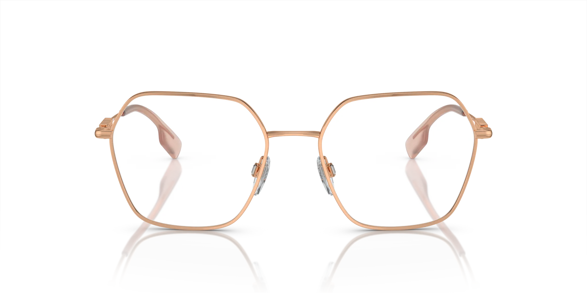 Burberry BE1381 1337 Montature da vista Acciaio Oro Trasparente Geometrica Normale - immagine 3