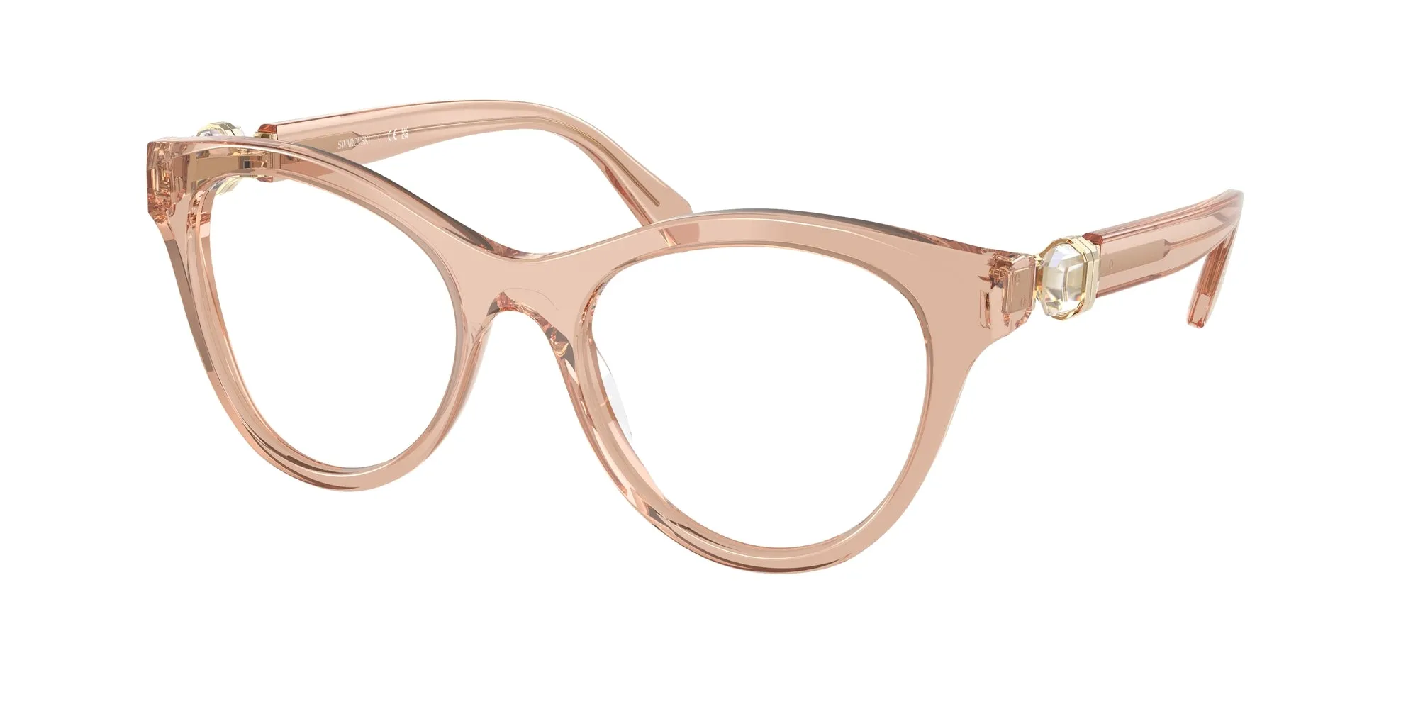 Swarovski SK2036 1063 Montature da vista Acetato Marrone Rotonda Normale - immagine 1
