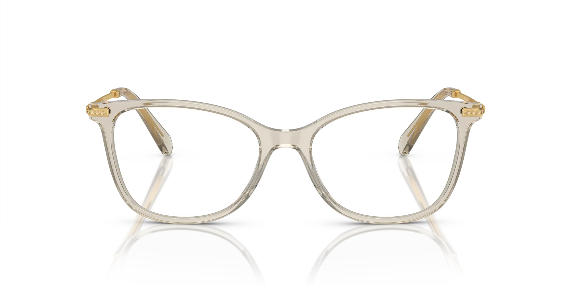 Swarovski SK2010 3003 Montature da vista Acetato Beige Squadrata Normale - immagine 3